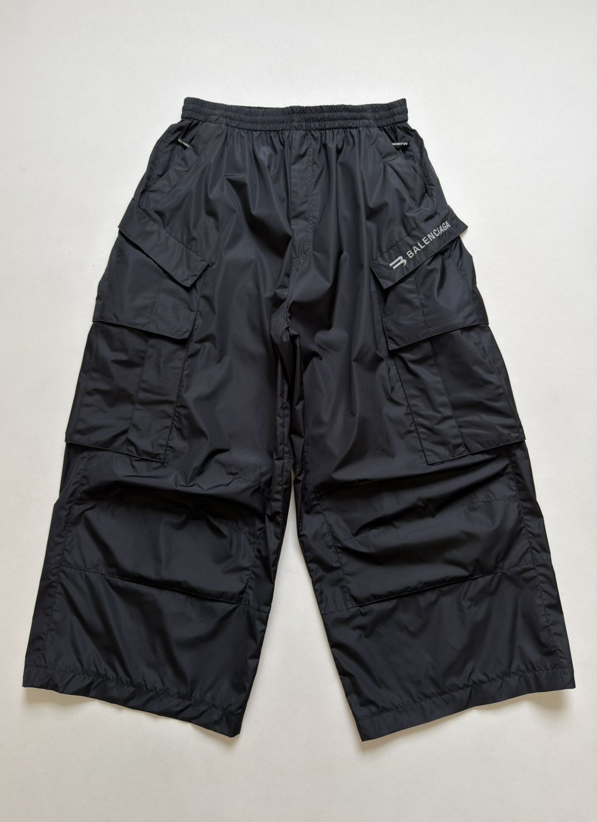 Balenciaga 2021 Black Nylon Technical Cargo Pants Size US 32 / EU 48 - 20 Thumbnail