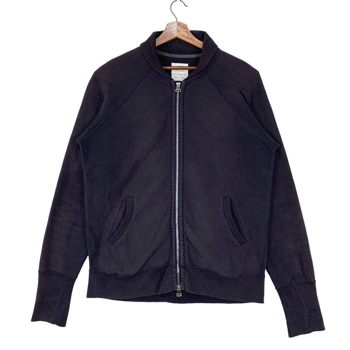 image of Spruce Canada Faded Black Zip Up Jacket Size M, Men's