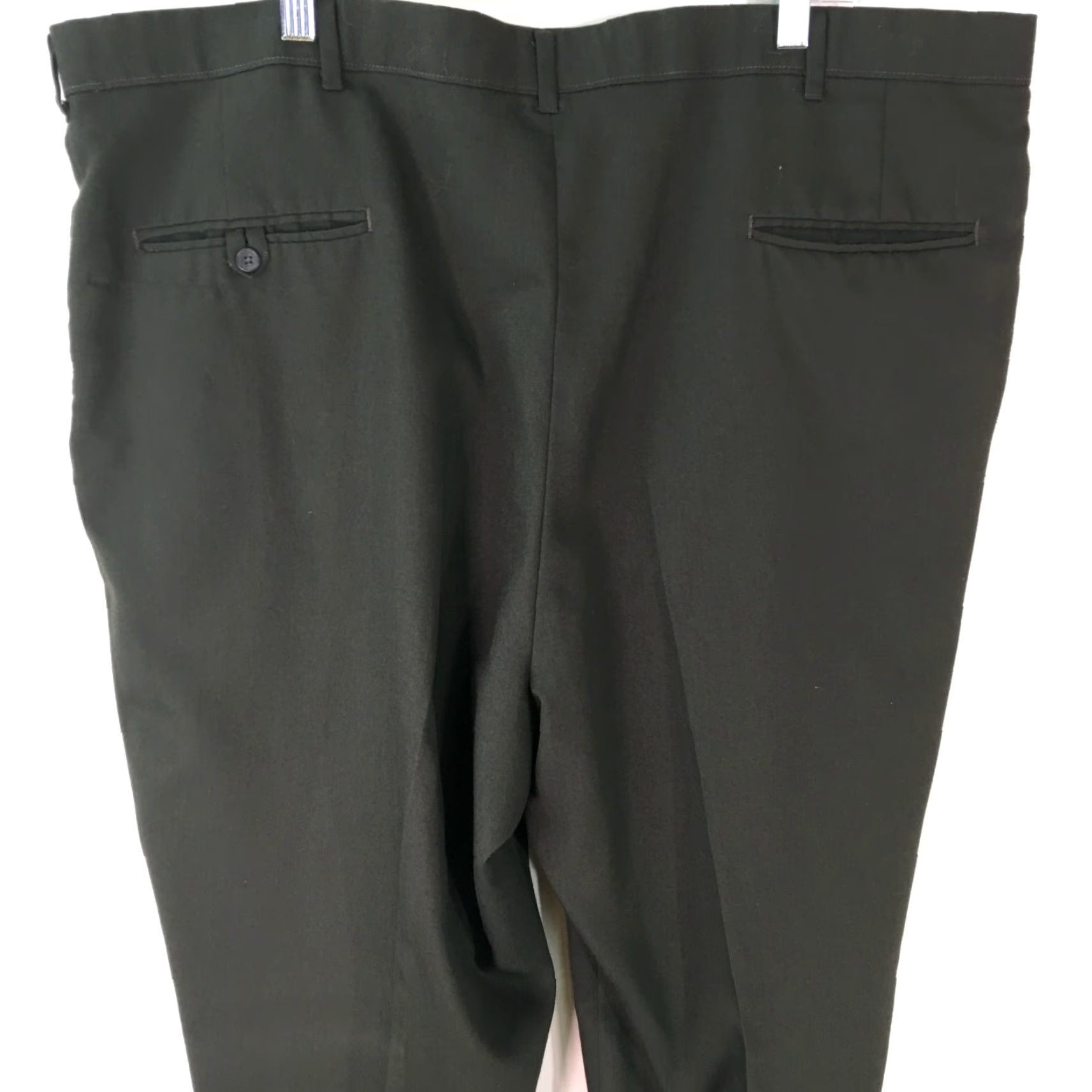 Haggar Haggar Mens Casual Dress Pants Flat Front Straight Leg Brown Size 42 X30 Size US 42 / EU 58 - 2 Thumbnail