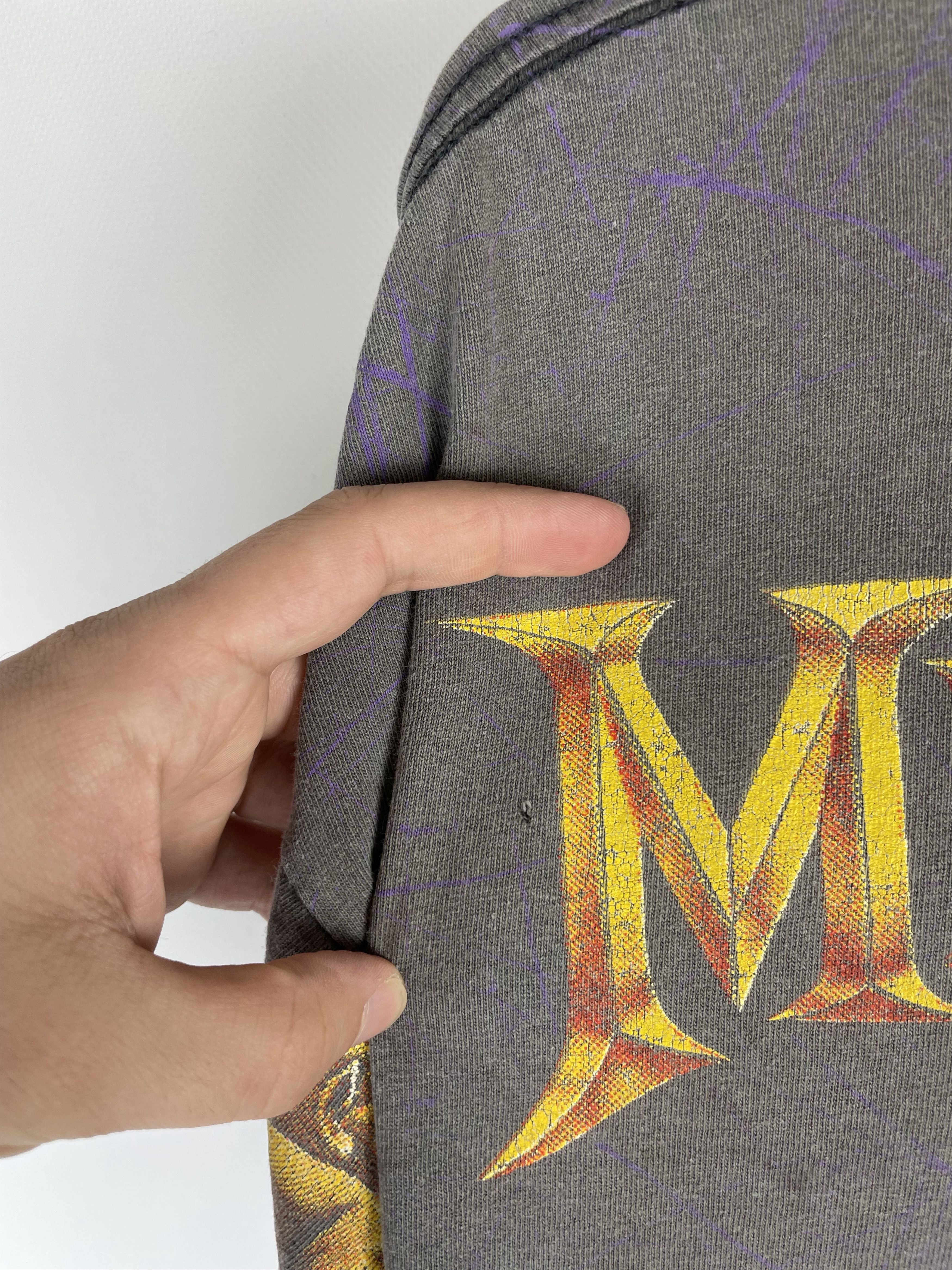 Band Tees × Vintage 1991 MEGADETH ALL OVER PRINT AOP WILD OATS TEE SHIRT Size US XL / EU 56 / 4 - 15 Thumbnail