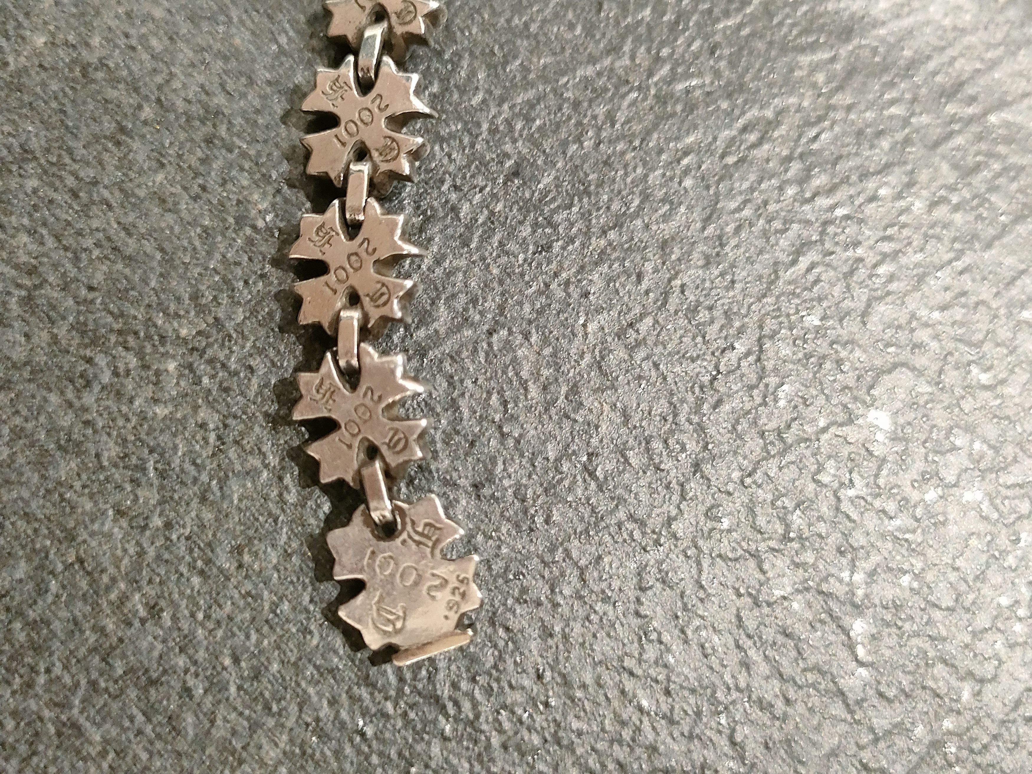 Chrome Hearts Chrome Hearts Silver Tiny CH Plus Cross Bracelet Size ONE SIZE - 5 Thumbnail