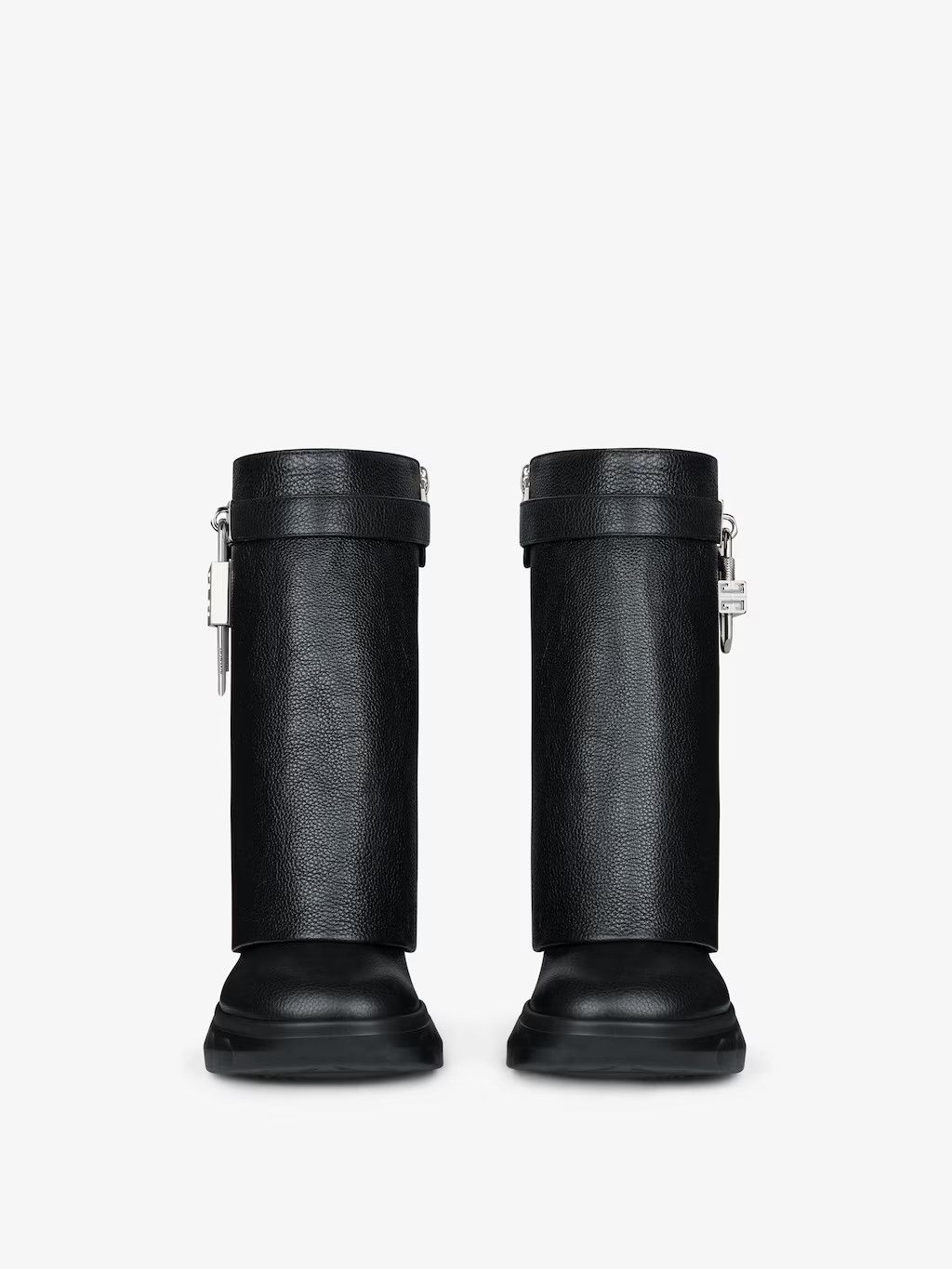 Givenchy o1w1db10325 Shark Lock Ankle Boots in Black Size US 9 / IT 39 - 5 Thumbnail