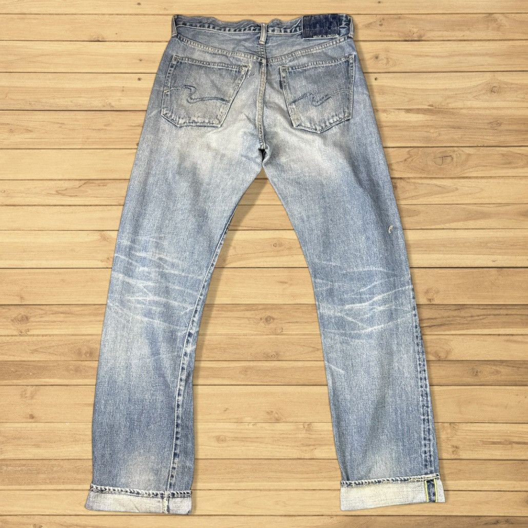 Indigo Vintage80s Japanese Selvedge Made in Indigo Light Wash Denim Size US 32 / EU 48 - 2 Thumbnail
