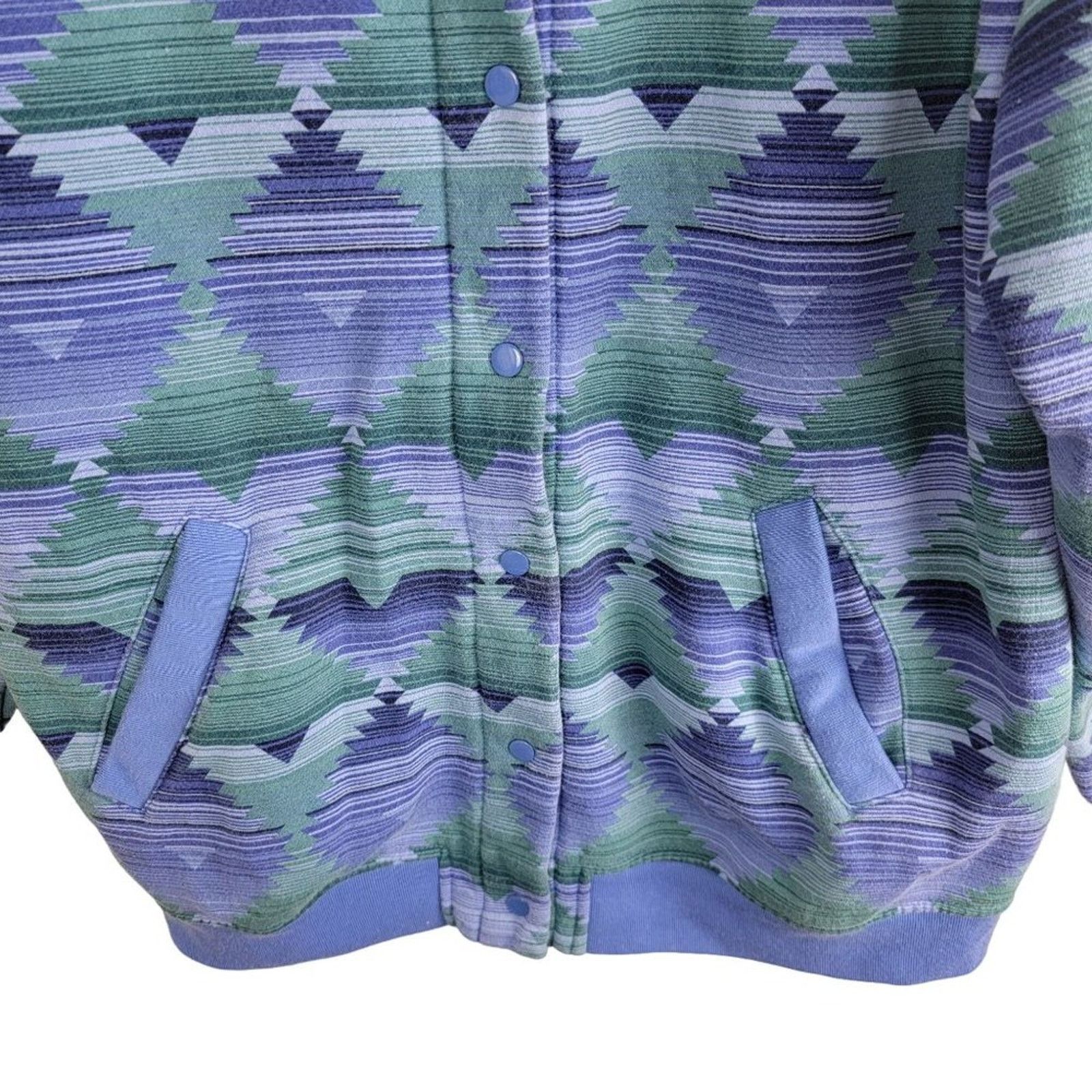 Vintage Scandia Woods Aztec Southwestern Bomber Jacket Snap Button Size US M / EU 48-50 / 2 - 5 Thumbnail
