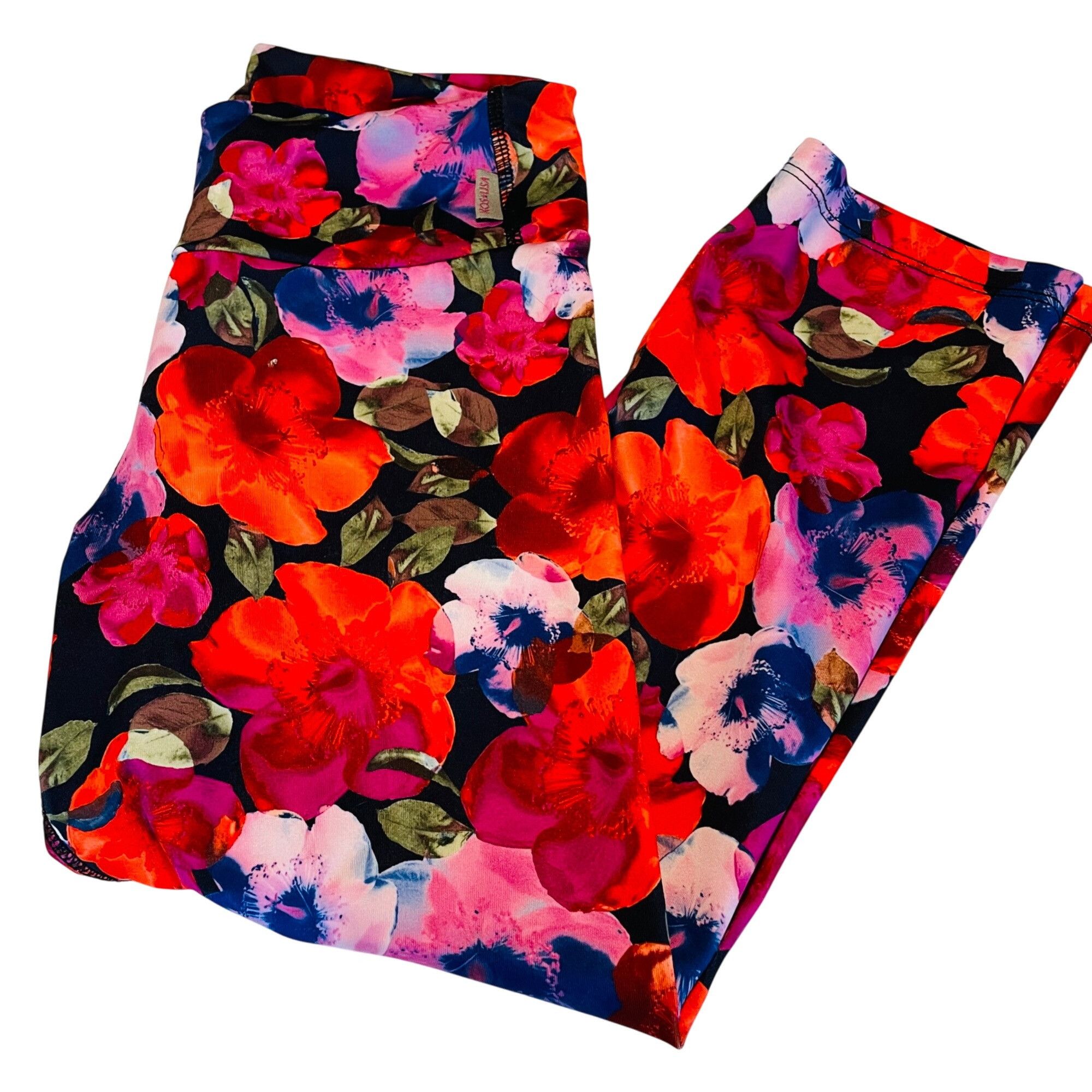 Other KOS USA Womens Floral Print Leggings Size S Stretch Fitness Size 26" / US 2 / IT 38 - 1 Thumbnail