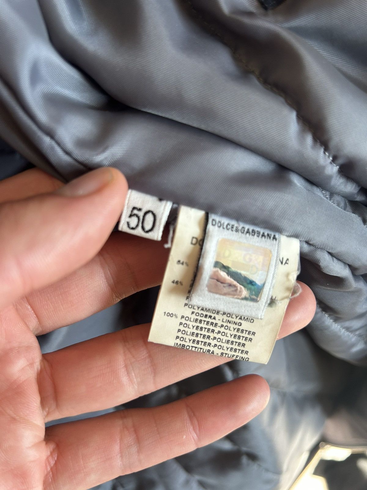 Dolce & Gabbana Grey Bondage Puffer Coat with Strap Detailing Size US M / EU 48-50 / 2 - 13 Thumbnail