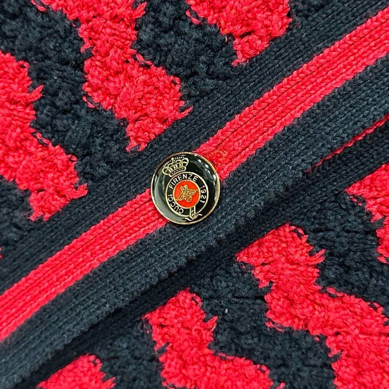 Gucci Gucci Red knitted long cardigan jacket Size XS / US 0-2 / IT 36-38 - 4 Thumbnail
