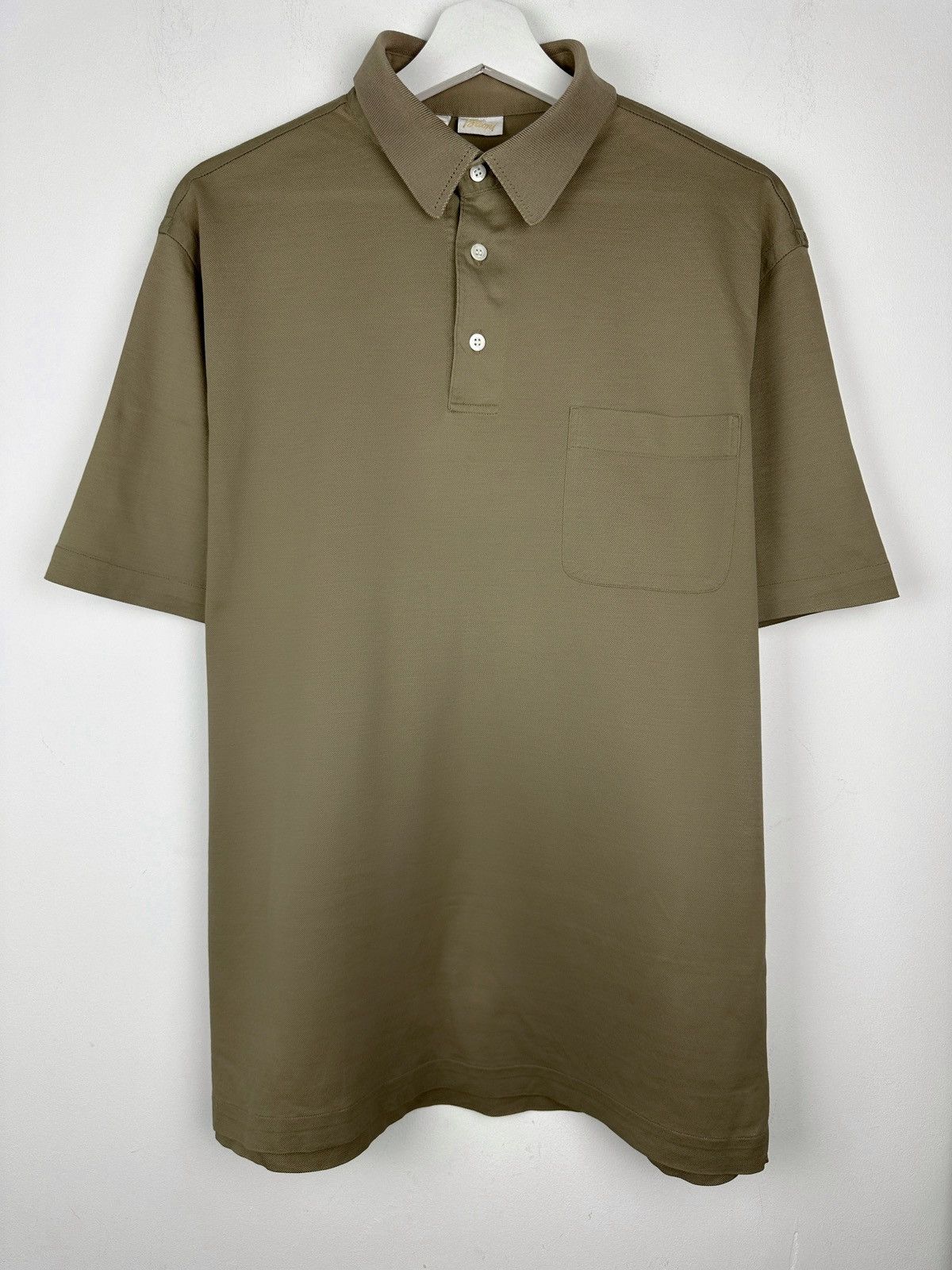 Brioni Brioni Pocket Polo T Shirt Size US XL / EU 56 / 4 - 1 Thumbnail