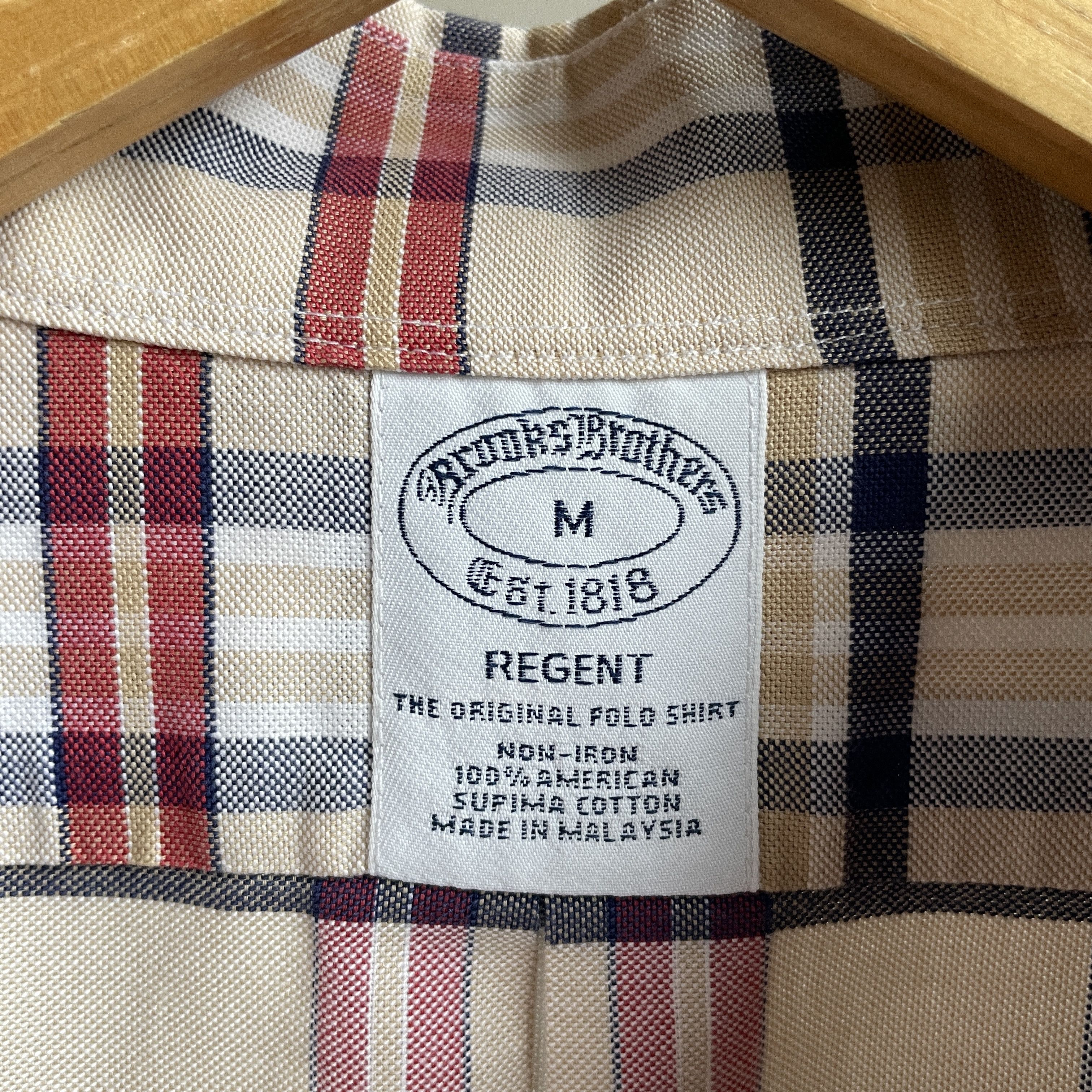 Brooks Brothers Brooks Brothers Button Down Check Shirt Size M Size US M / EU 48-50 / 2 - 5 Thumbnail