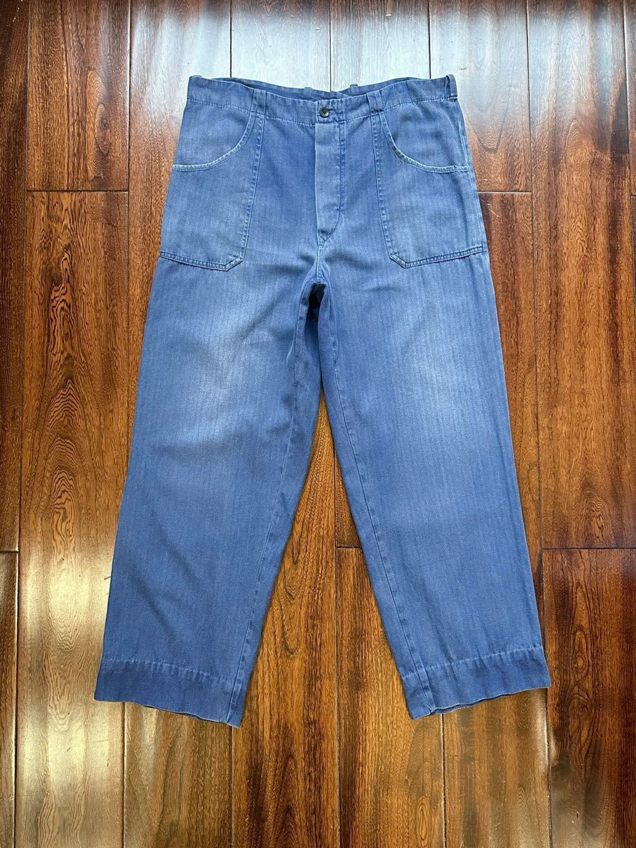 Vintage Vintage French Faded Work Pants Size US 36 / EU 52 - 1 Thumbnail