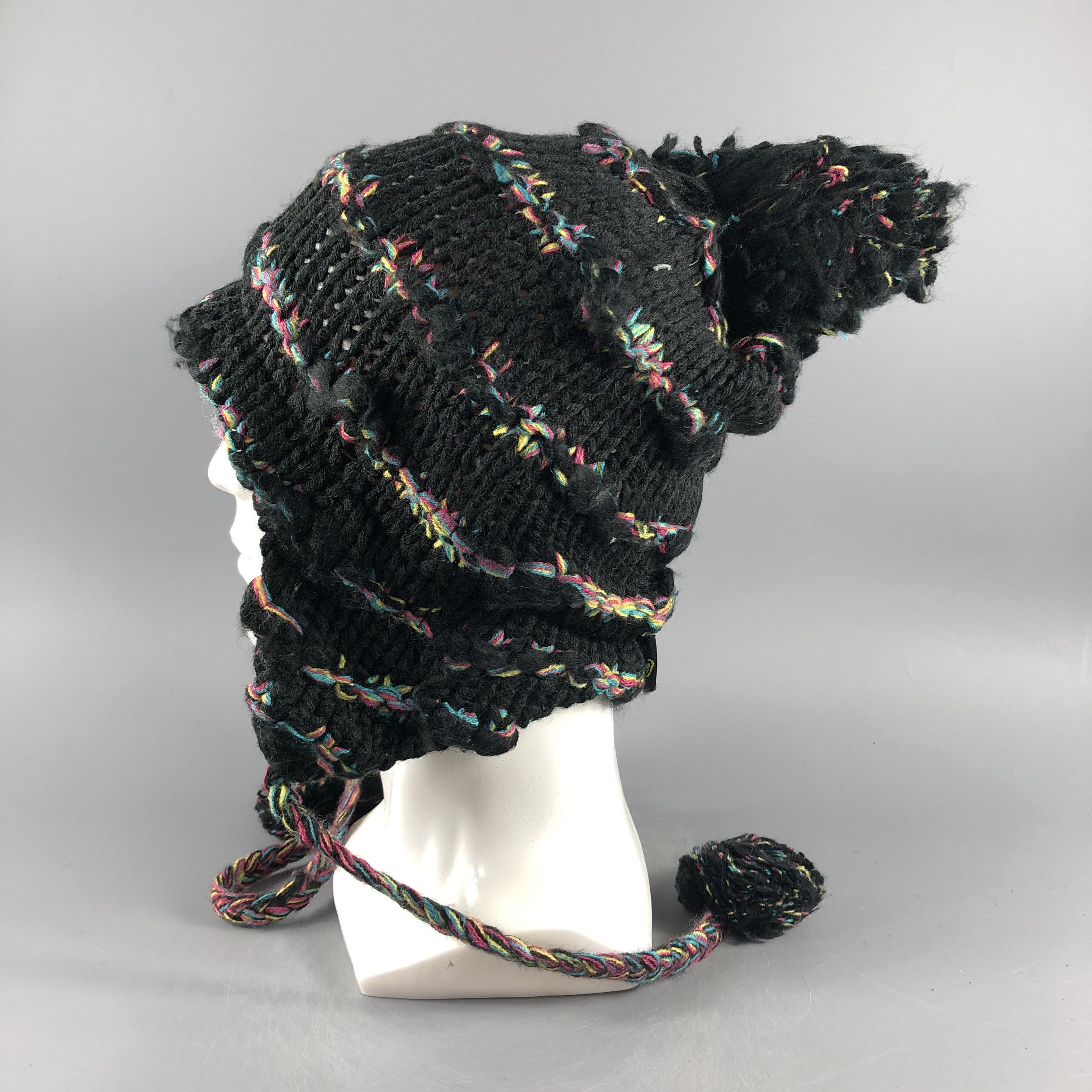 Japanese Brand × Other × Vintage Unknown Ear Flap Hat Bobble Beanie Snow Hat Snow Cap -D268 Size ONE SIZE - 1 Thumbnail