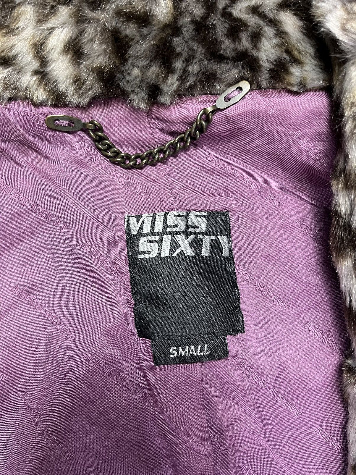 Japanese Brand × Miss Sixty Vintage y2k Miss Sixty faux fur vest cheetah print oversized Size S / US 4 / IT 40 - 9 Thumbnail