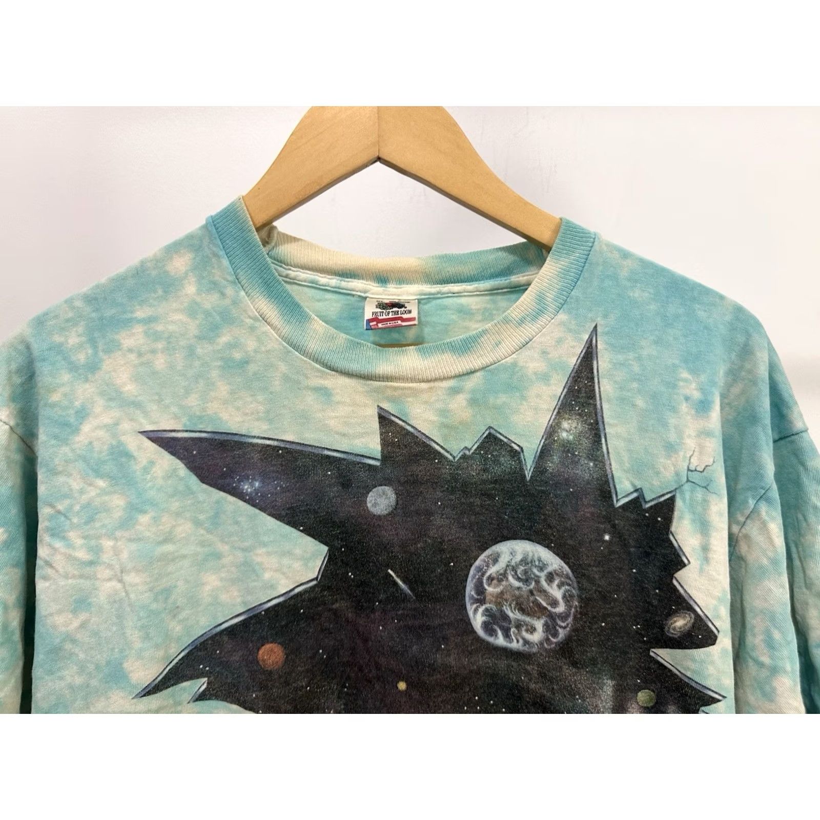 Fruit Of The Loom VTG 90s Space Galaxy Trippy Break Through Crack Tie Dye Dead T-Shirt XL Shirt Mens Multicolor Grateful Dead Lane? Size US XL / EU 56 / 4 - 6 Thumbnail