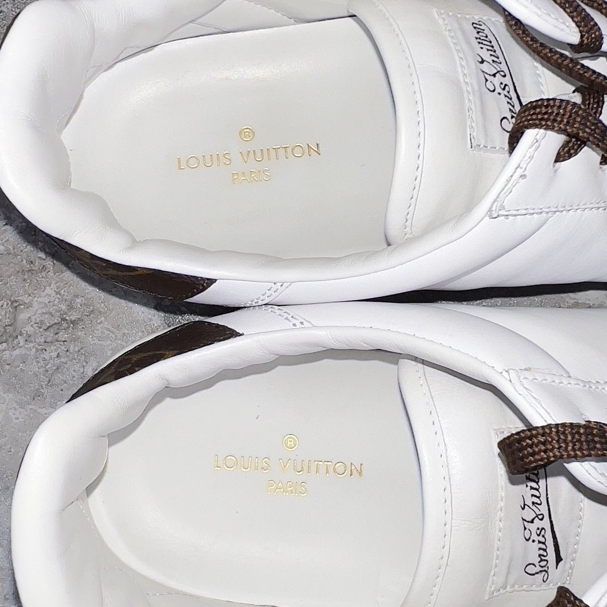 Louis Vuitton Louis Vuitton Rivoli Sneaker Low Top Monogram Leather Size US 12 / EU 45 - 13 Thumbnail