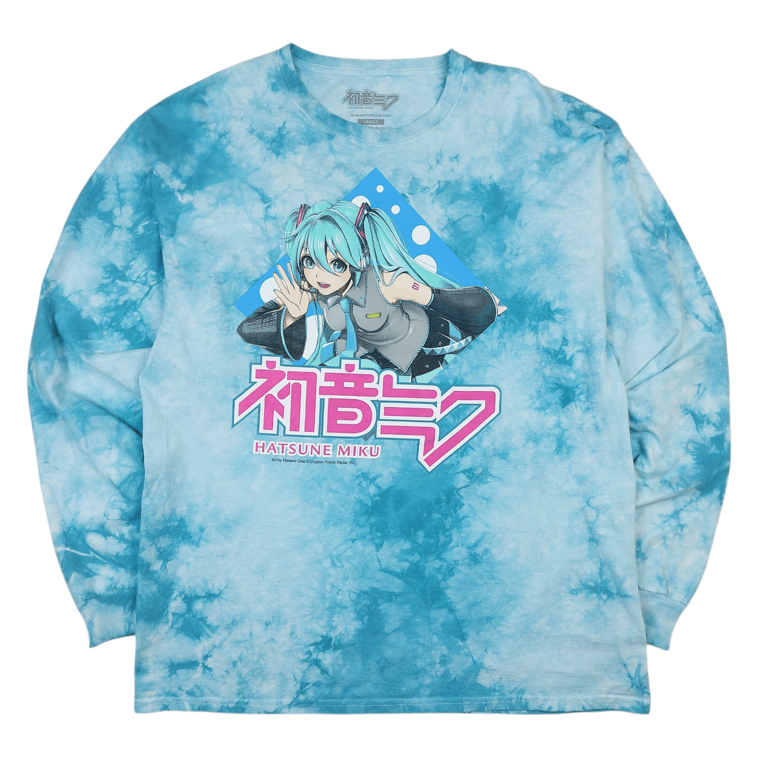 Anime 2022 Hatsune Miku Teal Tie-Dye Hot Topic Official TEE Size US L / EU 52-54 / 3 - 1 Thumbnail