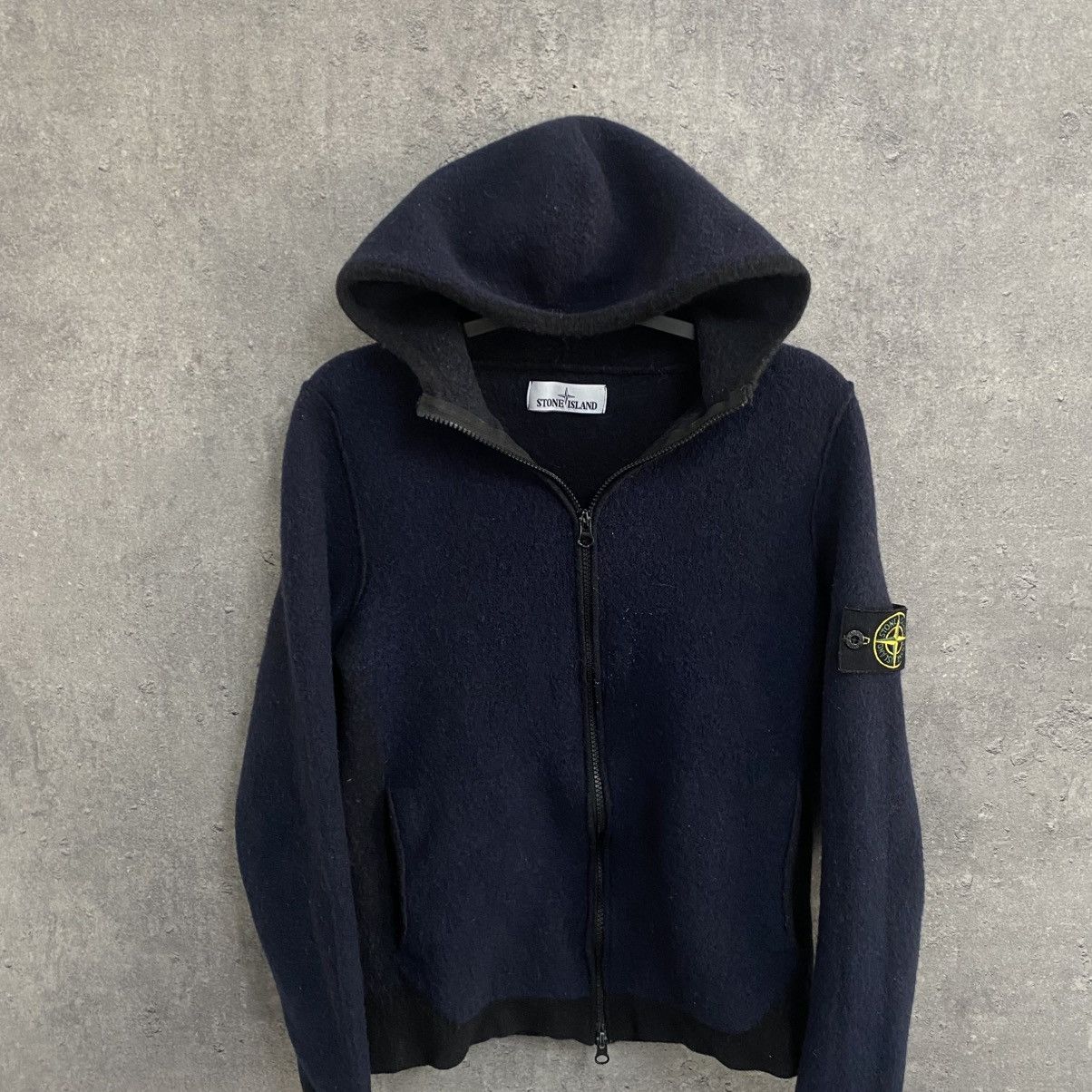 Stone Island Stone Island Wool Zip Hoodie Fleece Jacket Size US S / EU 44-46 / 1 - 4 Thumbnail