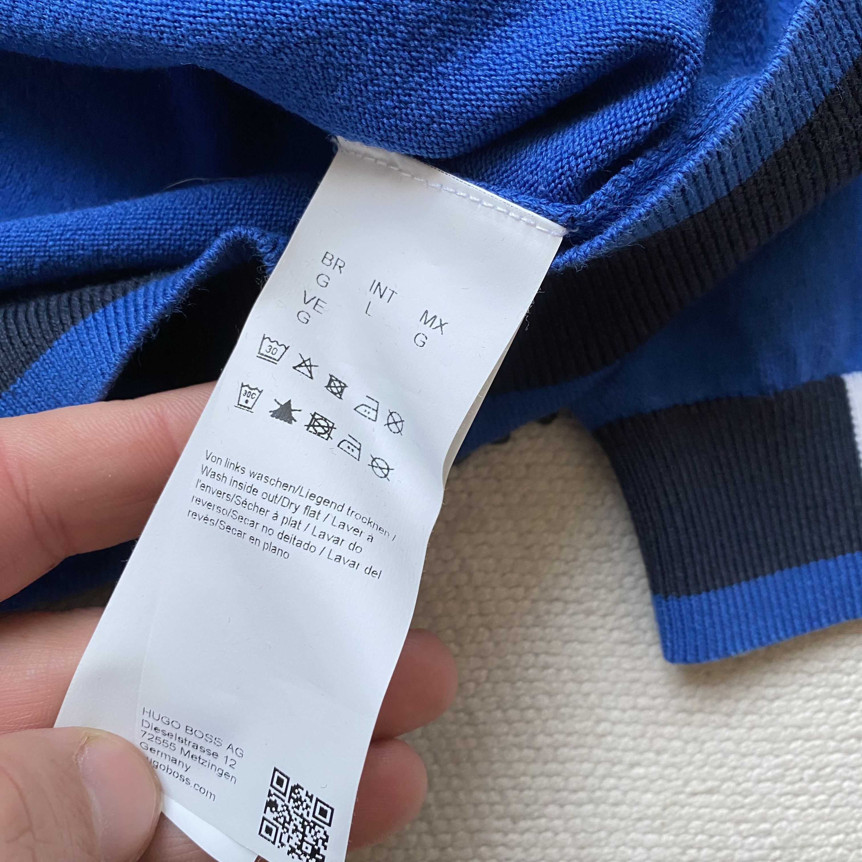 Hugo Boss Designer Hugo Boss Sweater light half zip colorblock Size US L / EU 52-54 / 3 - 8 Thumbnail