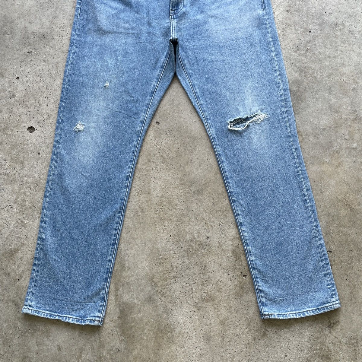 Japanese Brand W37x30.5 Vintage Japanese Brand Distressed Faded Pants Jeans Size US 37 - 4 Thumbnail