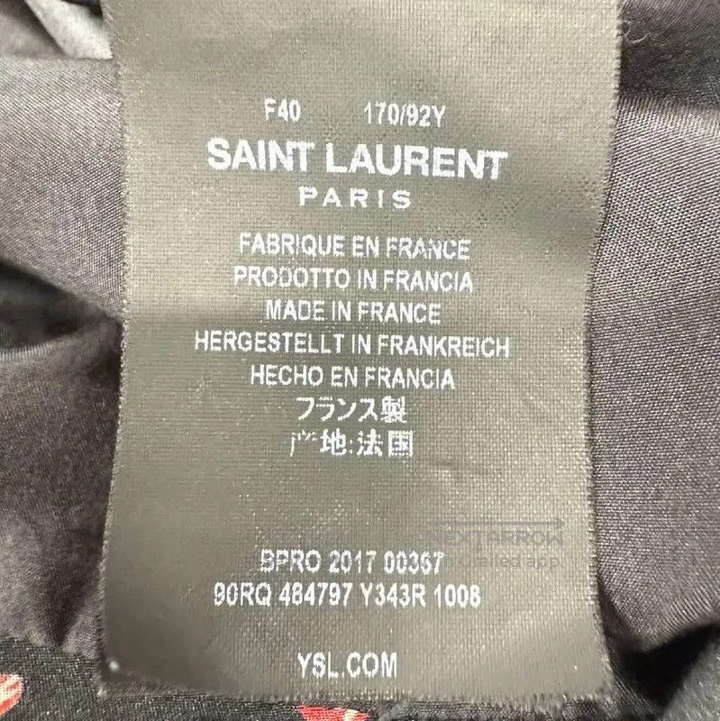 Yves Saint Laurent YSL Black Silk Women's Dress with Heart Print . Size L / US 10 / IT 46 - 4 Thumbnail