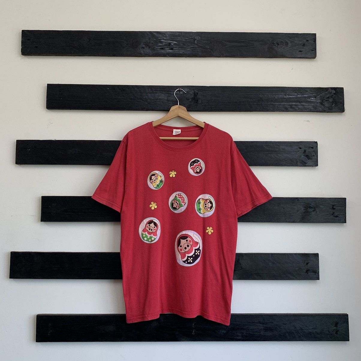 Hysteric Glamour × Japanese Brand × Le Grande Bleu (L.G.B.) Drugstore’s Pig Motive Red Tshirt Size US L / EU 52-54 / 3 - 2 Thumbnail