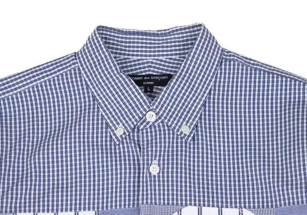 Comme des Garcons Comme Des Garcons Blue Vintage Plaid Shirt Top Size L / US 10 / IT 46 - 4 Thumbnail