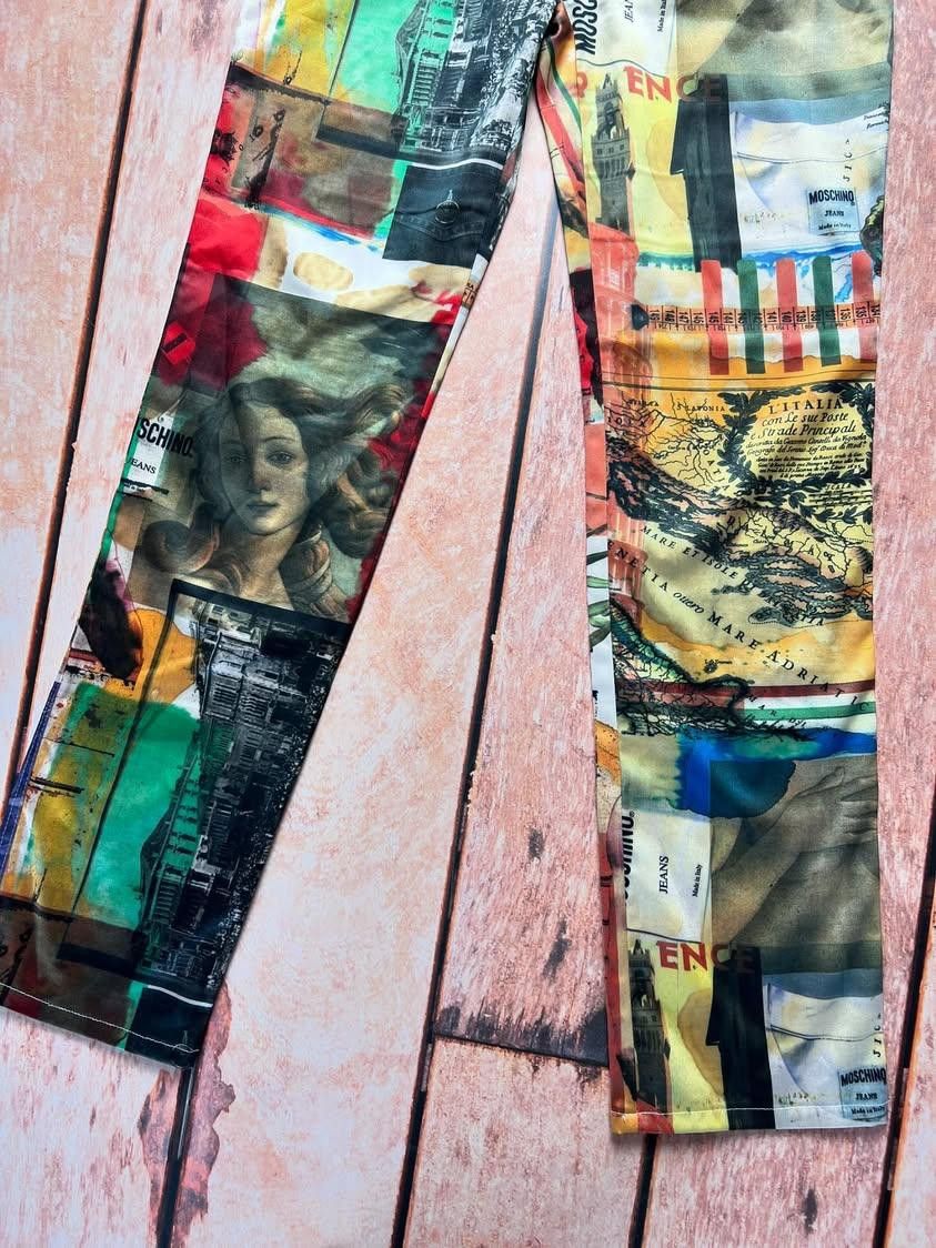 Moschino Moschino pants 1990s jeans Moschino print collector Size 30" / US 8 / IT 44 - 6 Thumbnail