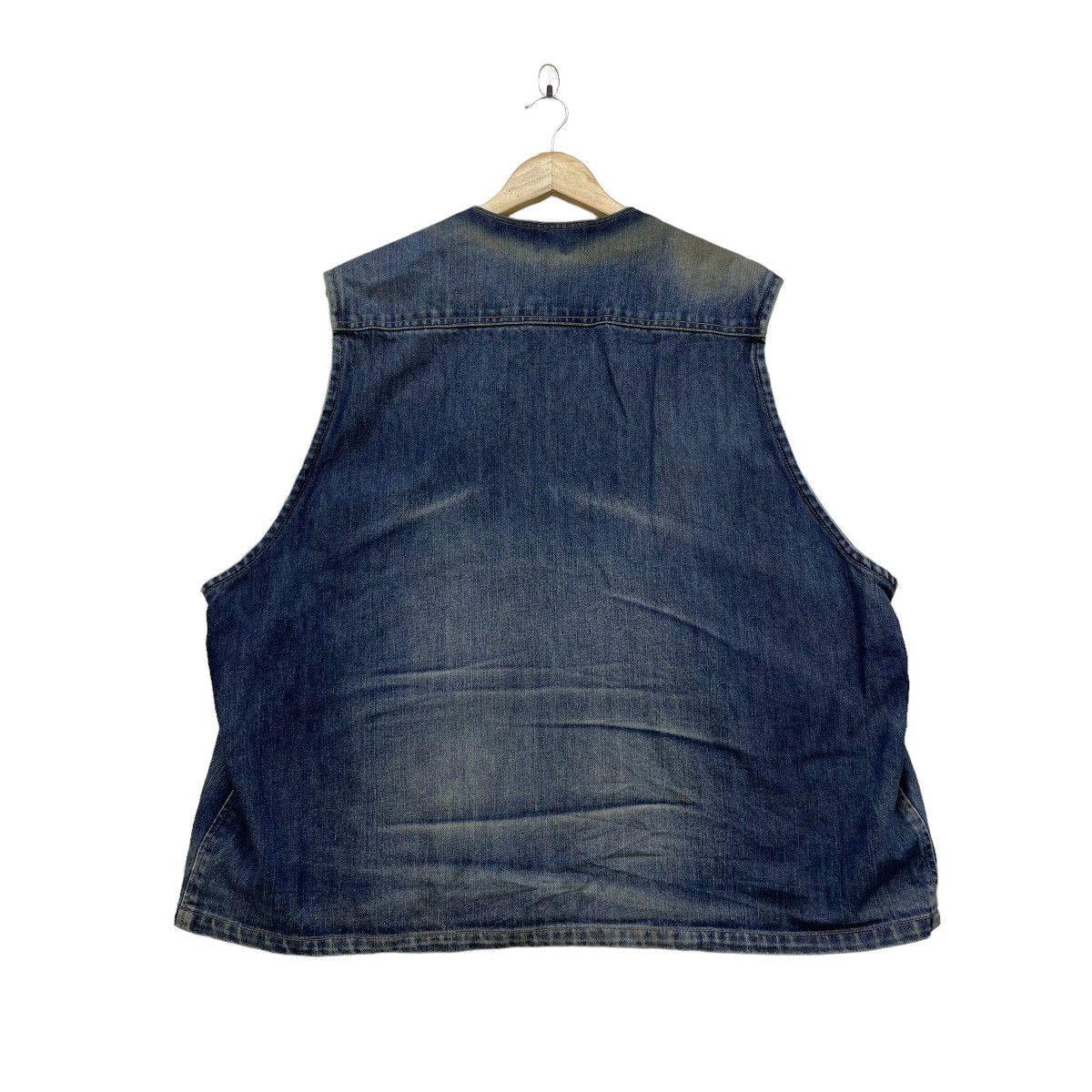 Oshkosh × Vintage Vintage Oshkosh Distressed Vest Denim Jacket Size US L / EU 52-54 / 3 - 2 Thumbnail