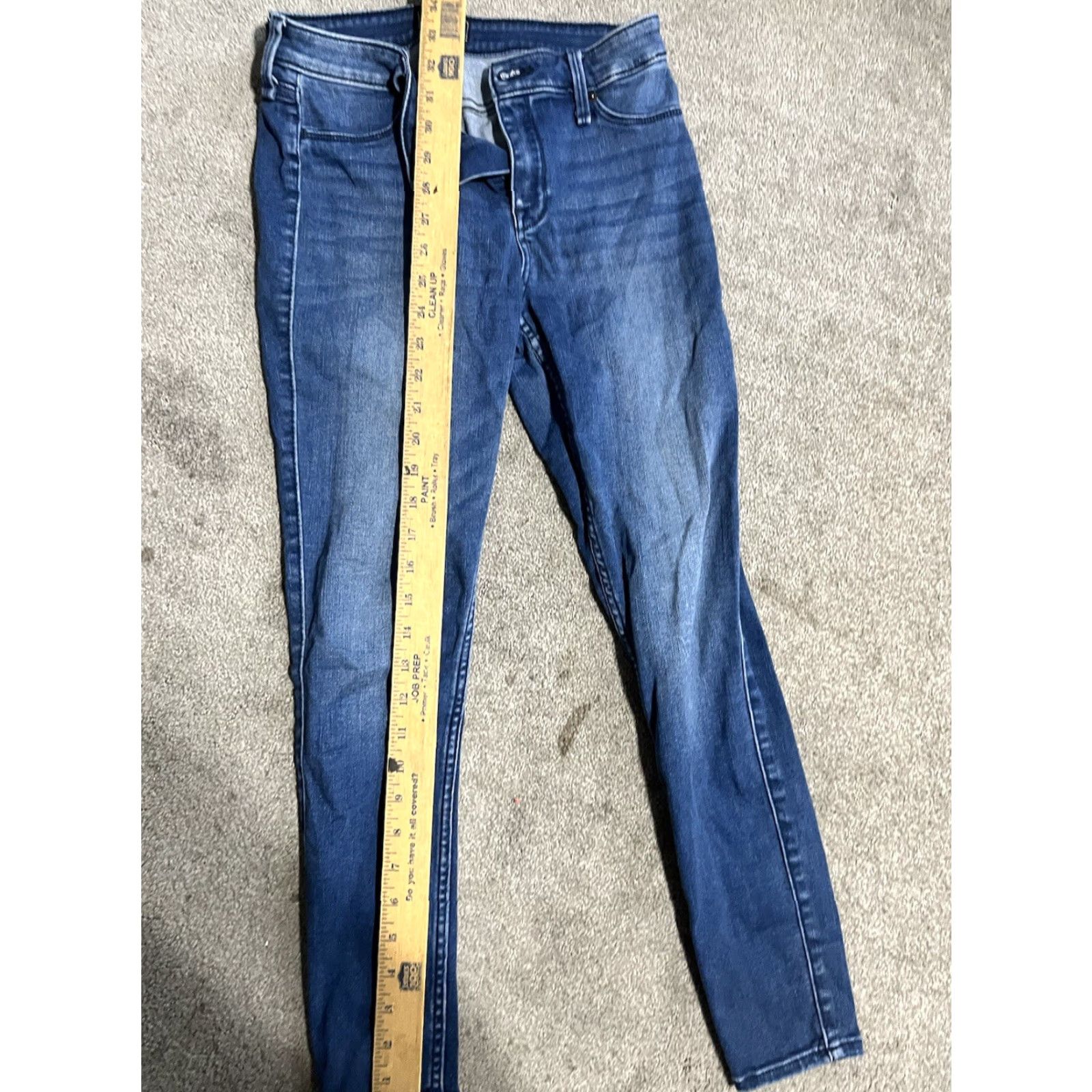 Abercrombie & Fitch Abercrombie & Fitch Jeans Womens 6 Skinny Blue 28 Inseam 28 A&F Super Skinny Denim Cotton Dark Solid Pockets Modern Classic American Size 28" / US 6 / IT 42 - 6 Thumbnail