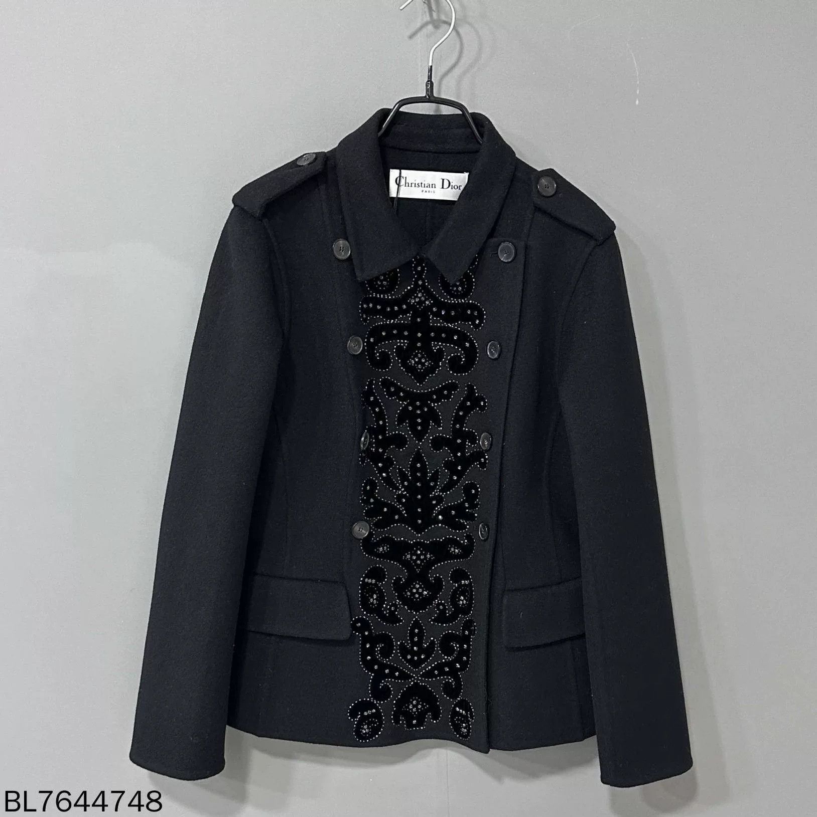 Dior Dior Velvet Diamond Wool Coat Size XS / US 0-2 / IT 36-38 - 1 Thumbnail