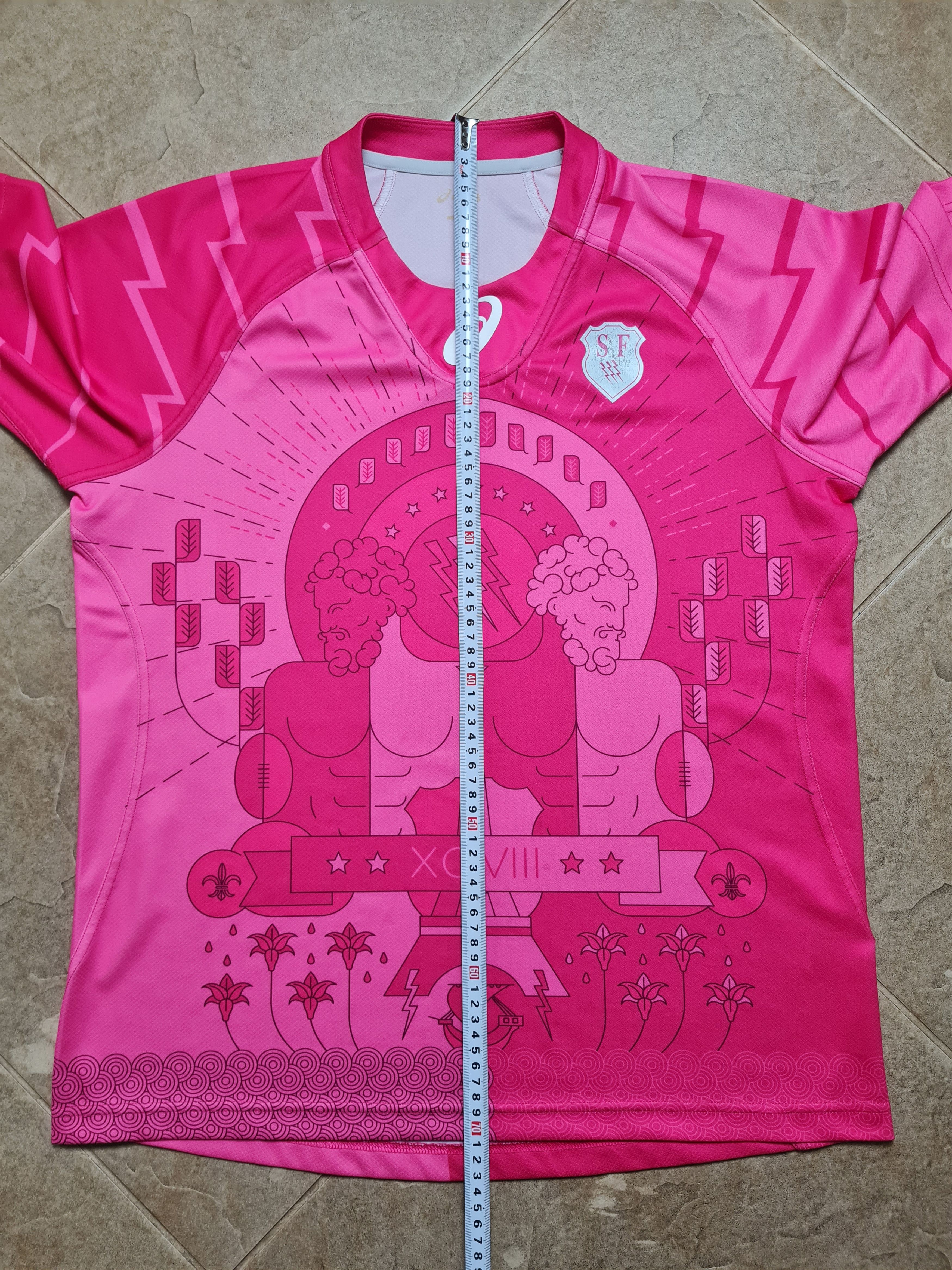 Asics ASICS JERSEY RUGBY STADE FRANCAIS Paris France 2015-16 Size US M / EU 48-50 / 2 - 15 Thumbnail