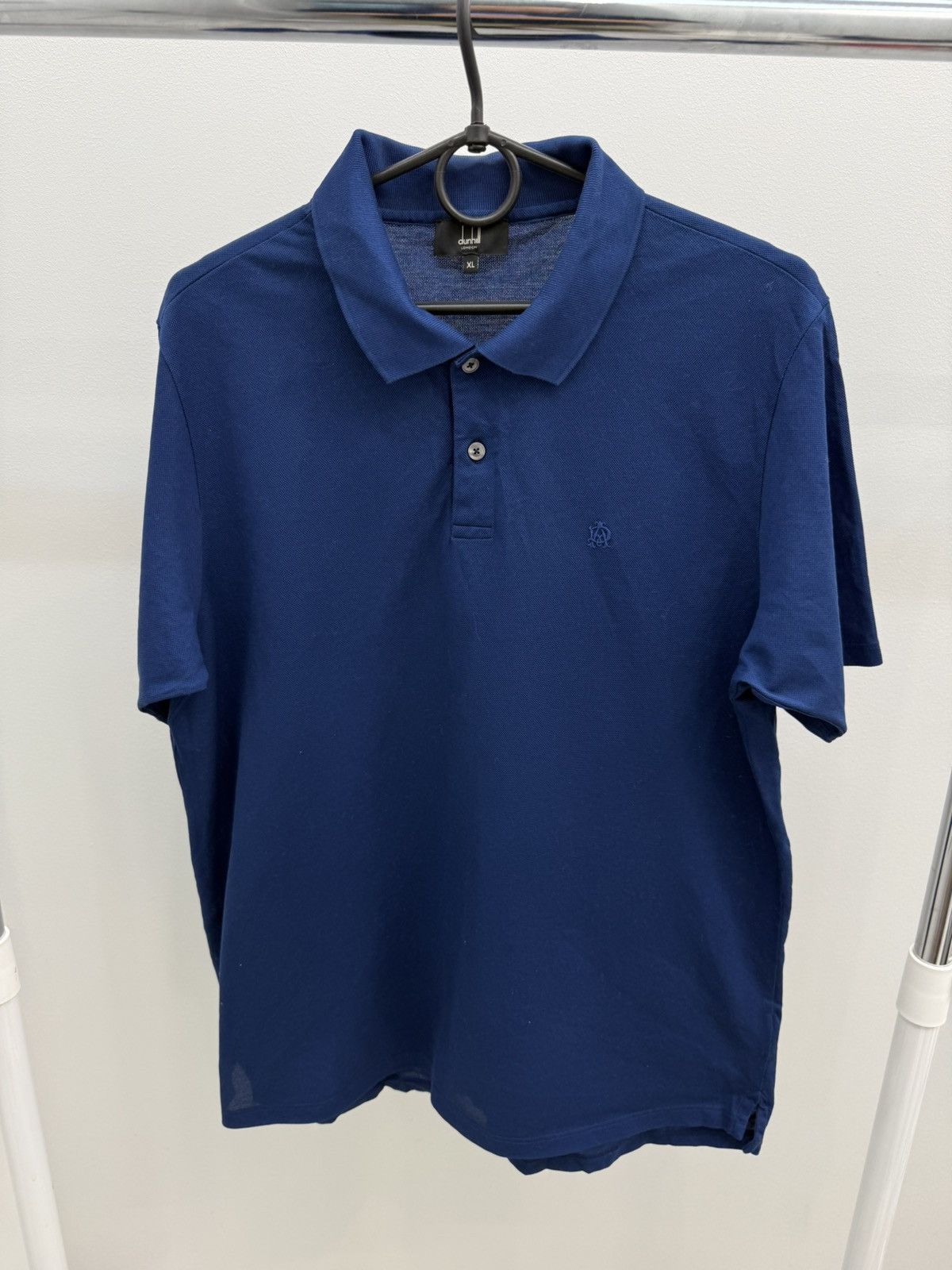 Alfred Dunhill Dunhill Cotton Logo Polo Shirt Size US XL / EU 56 / 4 - 1 Thumbnail