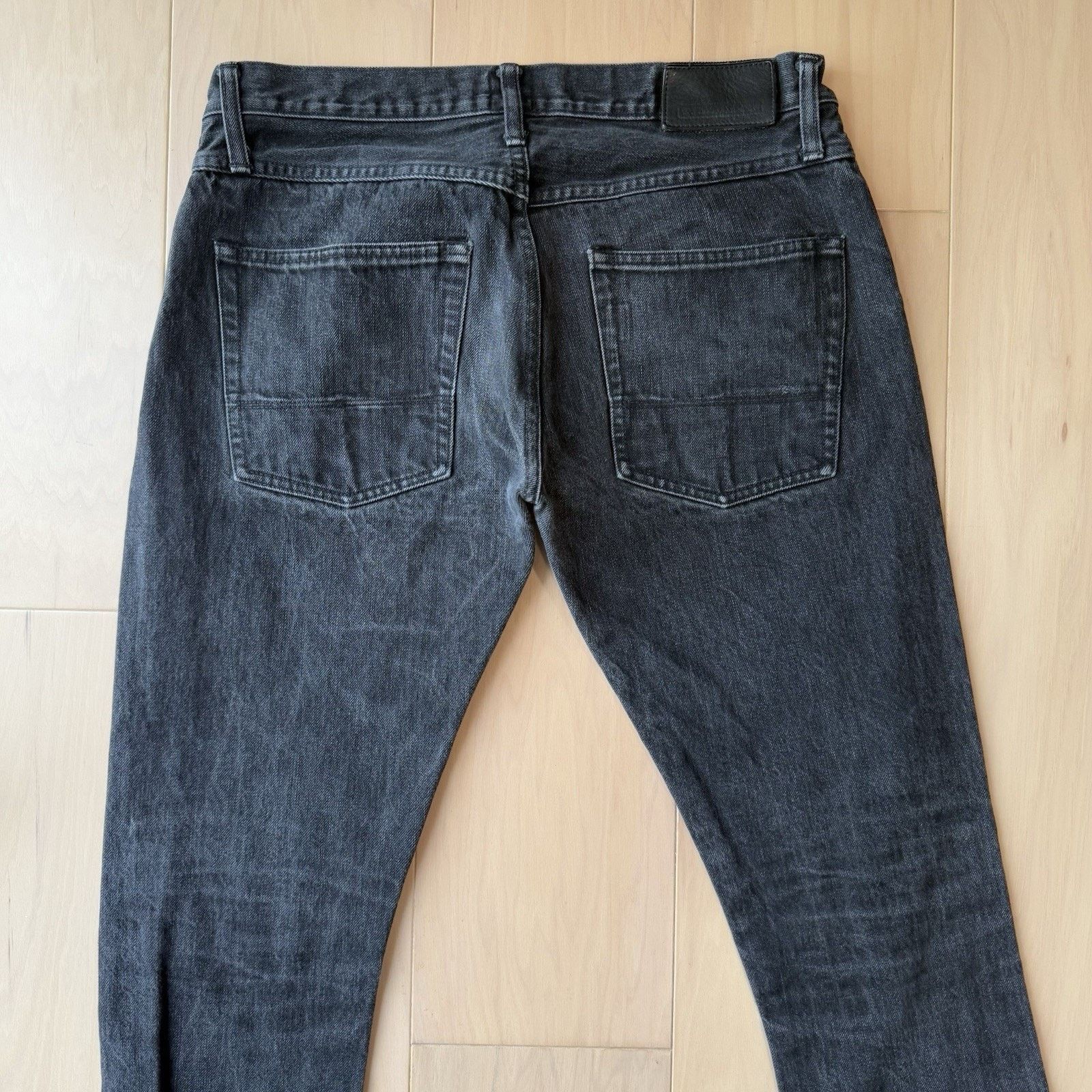 Tellason Tellason Selvedge Jeans 33 Black Dark Wash Denim Slim Size US 33 - 8 Thumbnail