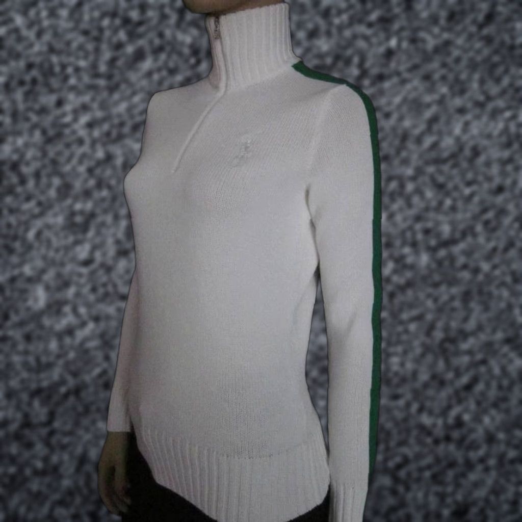 Ralph Lauren Ralph Lauren Golf White Big Pony Half Zip NWT M Size M / US 6-8 / IT 42-44 - 1 Preview