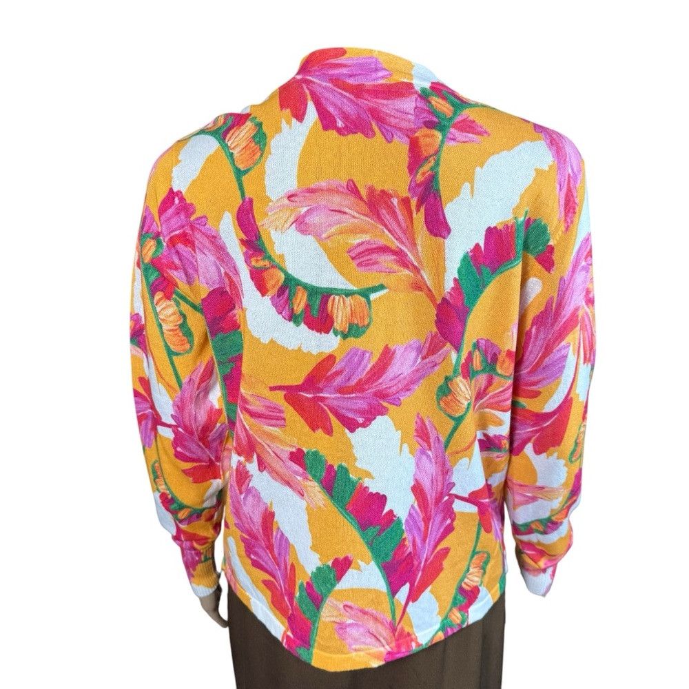 Chicos New Chico's Summer Romance Foliage Topper Size 1 US M Size M / US 6-8 / IT 42-44 - 5 Thumbnail