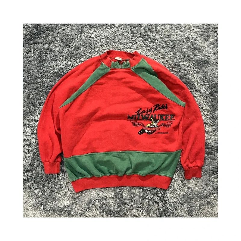 Vintage Genuine Vintage Sweatshirt Harley Davidson 90s Size US L / EU 52-54 / 3 - 1 Thumbnail