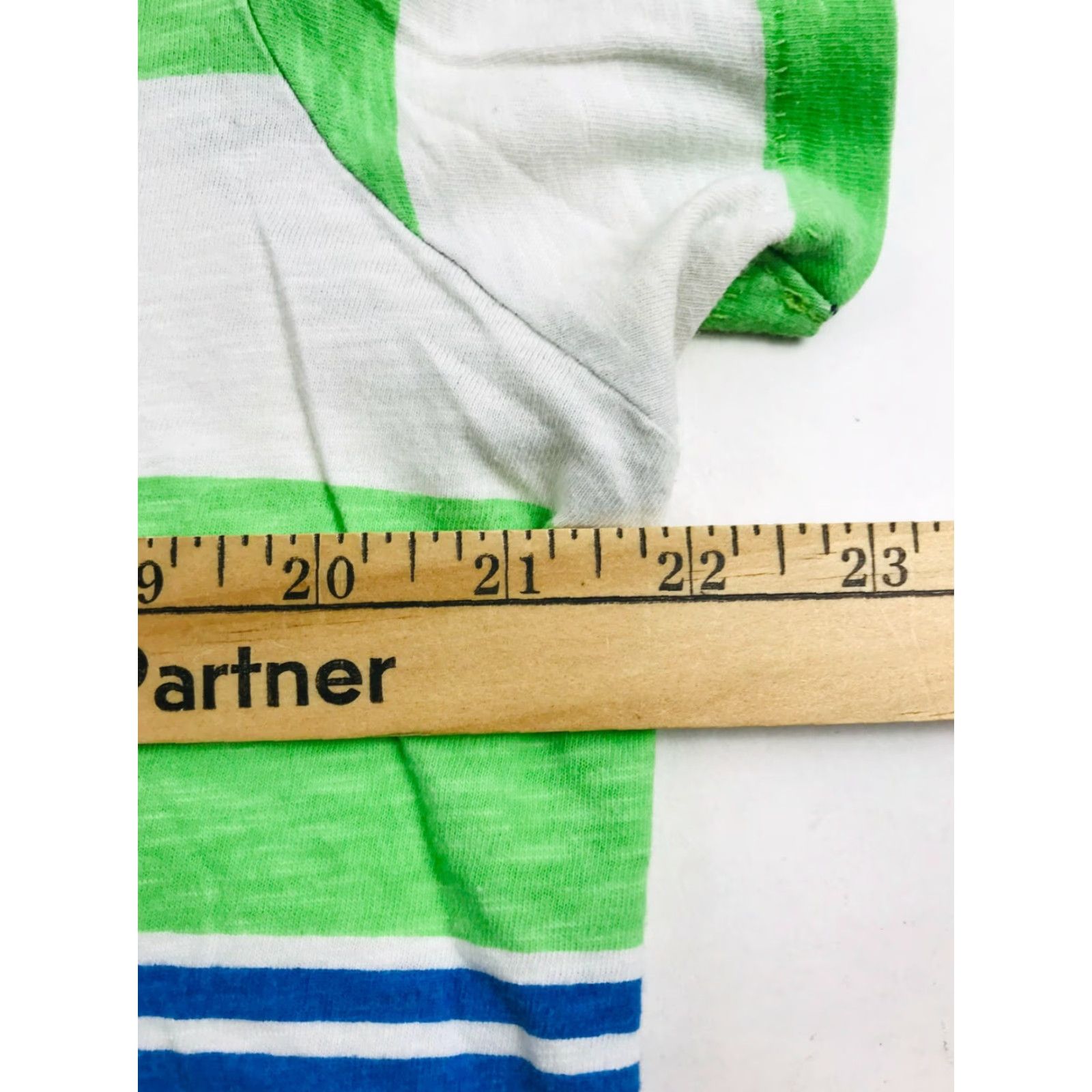 American Eagle Outfitters American Eagle Outfitters Shirt Mens L Navy Blue Green Gray Striped Logo V-Neck Shirt Size US L / EU 52-54 / 3 - 3 Thumbnail