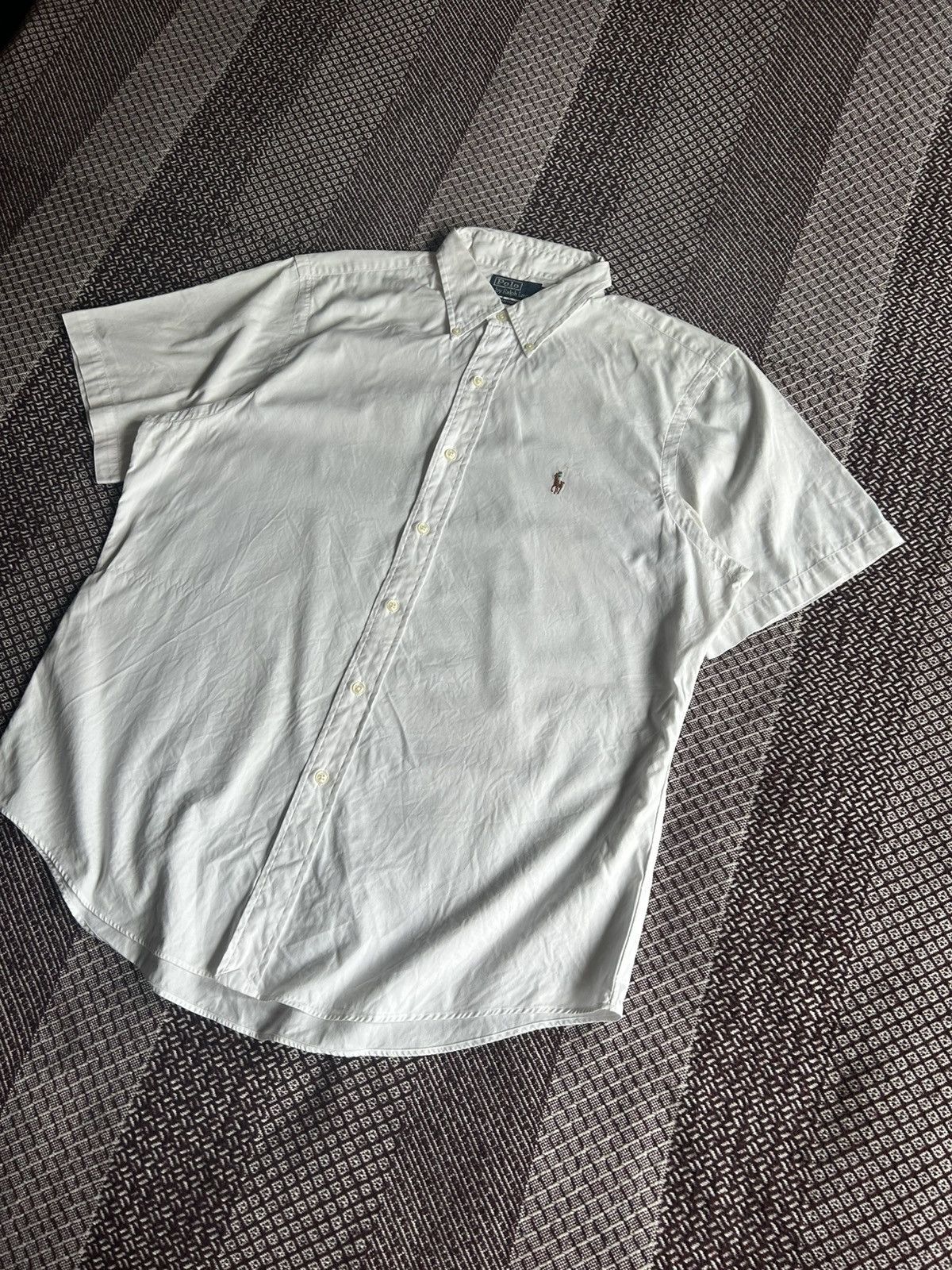 Vintage Polo Ralph Lauren Custom Fit Shirt Streetwear Style Size XL Size US XL / EU 56 / 4 - 2 Thumbnail