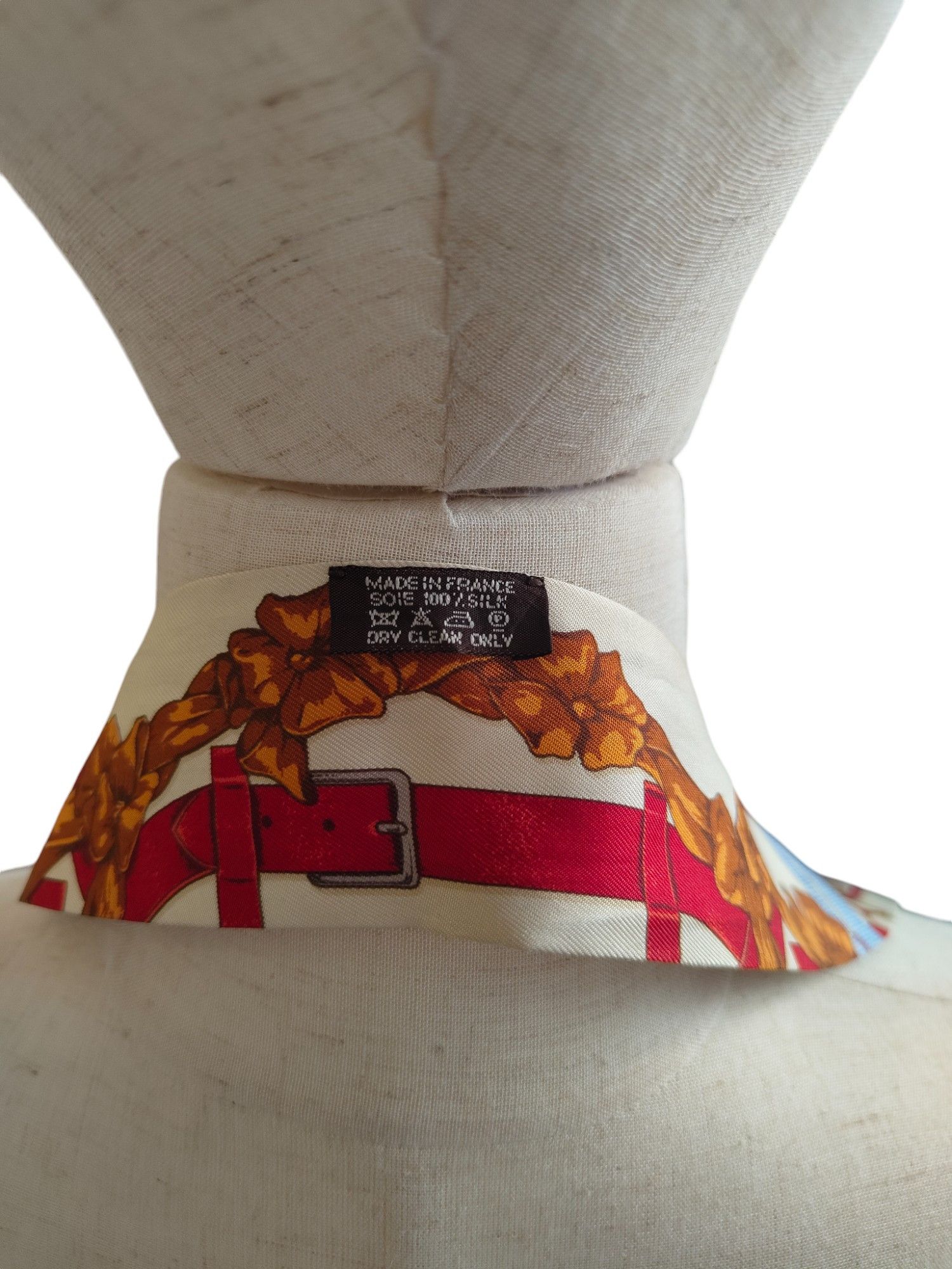 Hermes Beige Twilly Scarf Size ONE SIZE - 4 Thumbnail