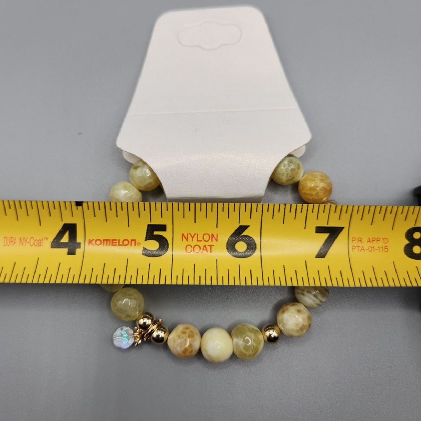 Other Drapers & Damon Yellow Marbled Beaded Stretch Bracelet Size ONE SIZE - 8 Thumbnail