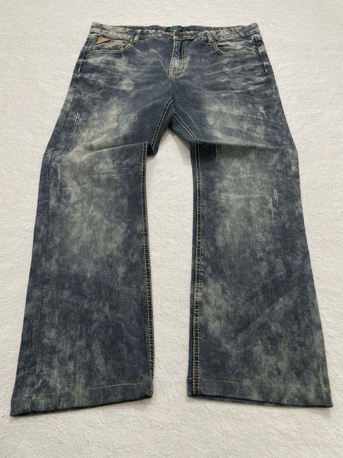 Hysteric Glamour 2000s Acid Washed Denim Distressed Y2K Size US 36 / EU 52 - 1 Thumbnail