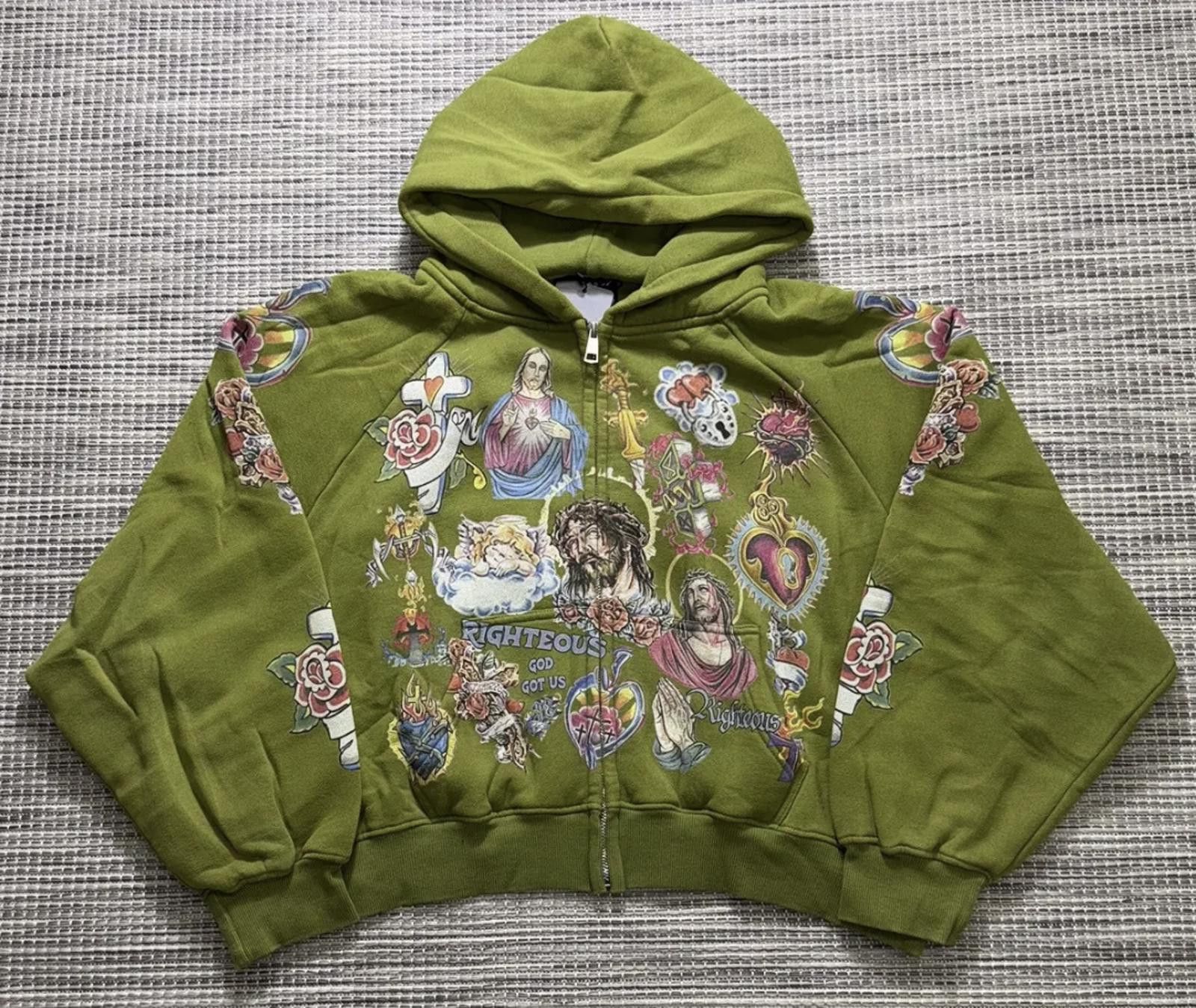 We Are Righteous Risen King Zip (Moss)
