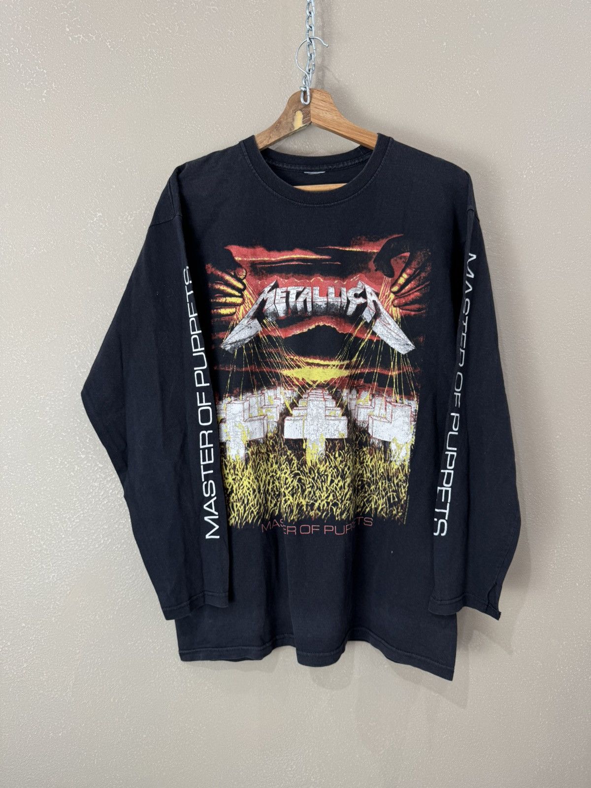 Band Tees Mens Vintage Metallica longsleeve t-shirt rock band tee Size US M / EU 48-50 / 2 - 1 Thumbnail