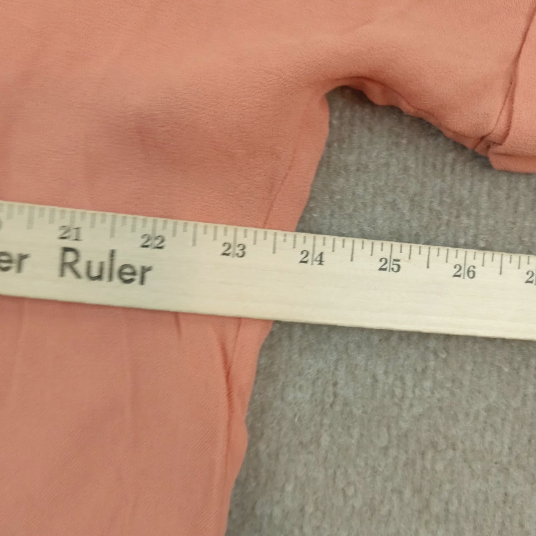 Bcbgmaxazria BCBG Maxazria Womens Small Orange V-Neck Short Sleeve Top Lightweight Casual Rayon Size M / US 6-8 / IT 42-44 - 4 Thumbnail