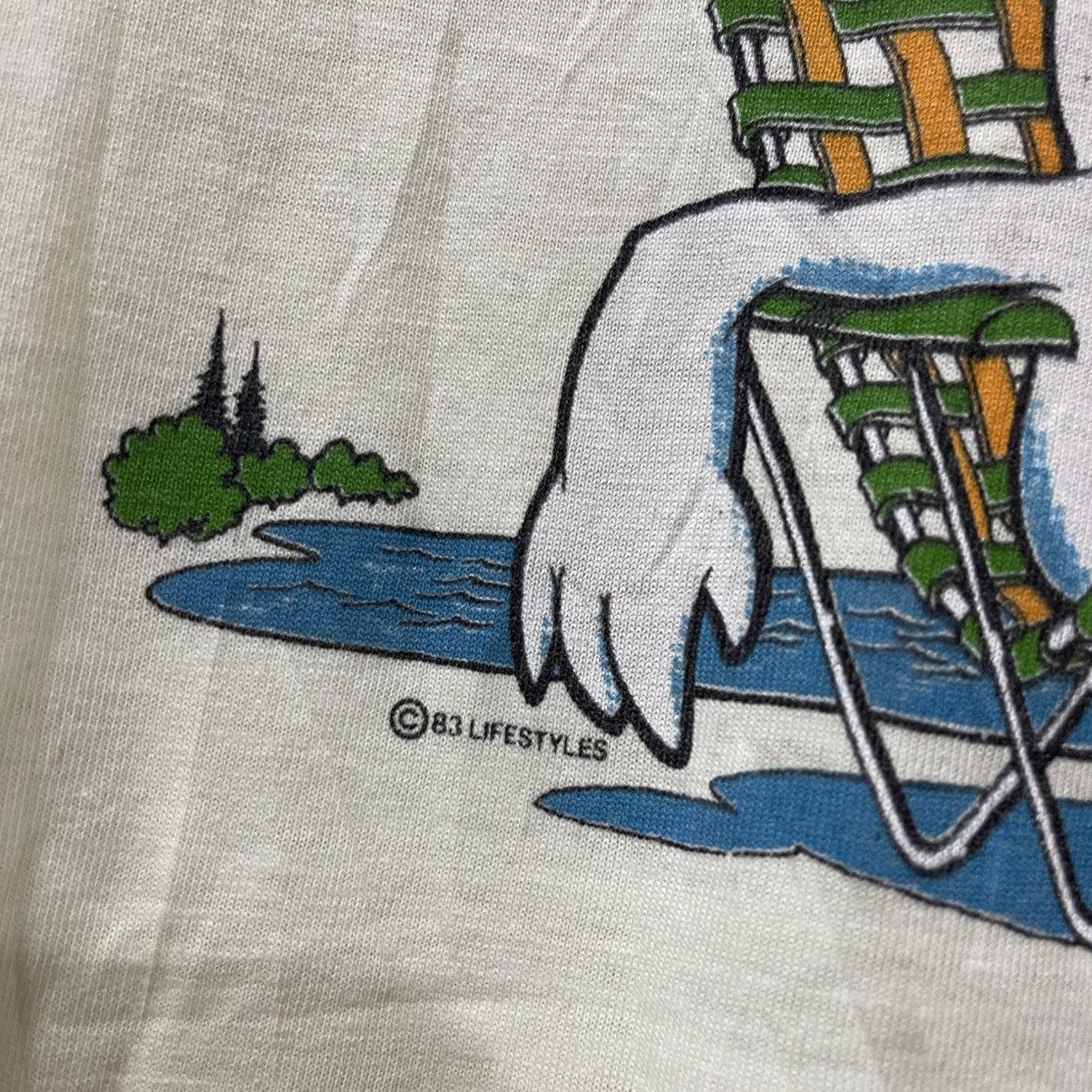 Vintage Rare 80s kickin’ back at surfside beach tee Size US M / EU 48-50 / 2 - 4 Thumbnail