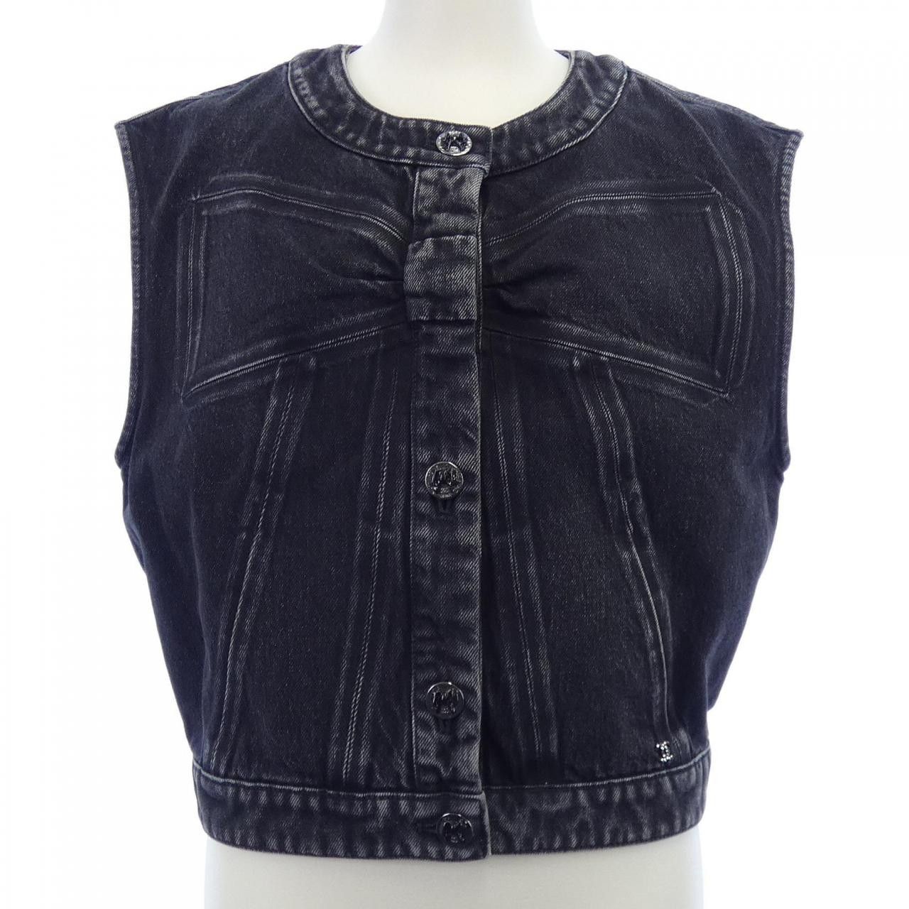 Chanel Chanel Chanel LOOK49 Vest Textile Tops P80592V73152 DUTY FREE for USA Size ONE SIZE - 1 Thumbnail