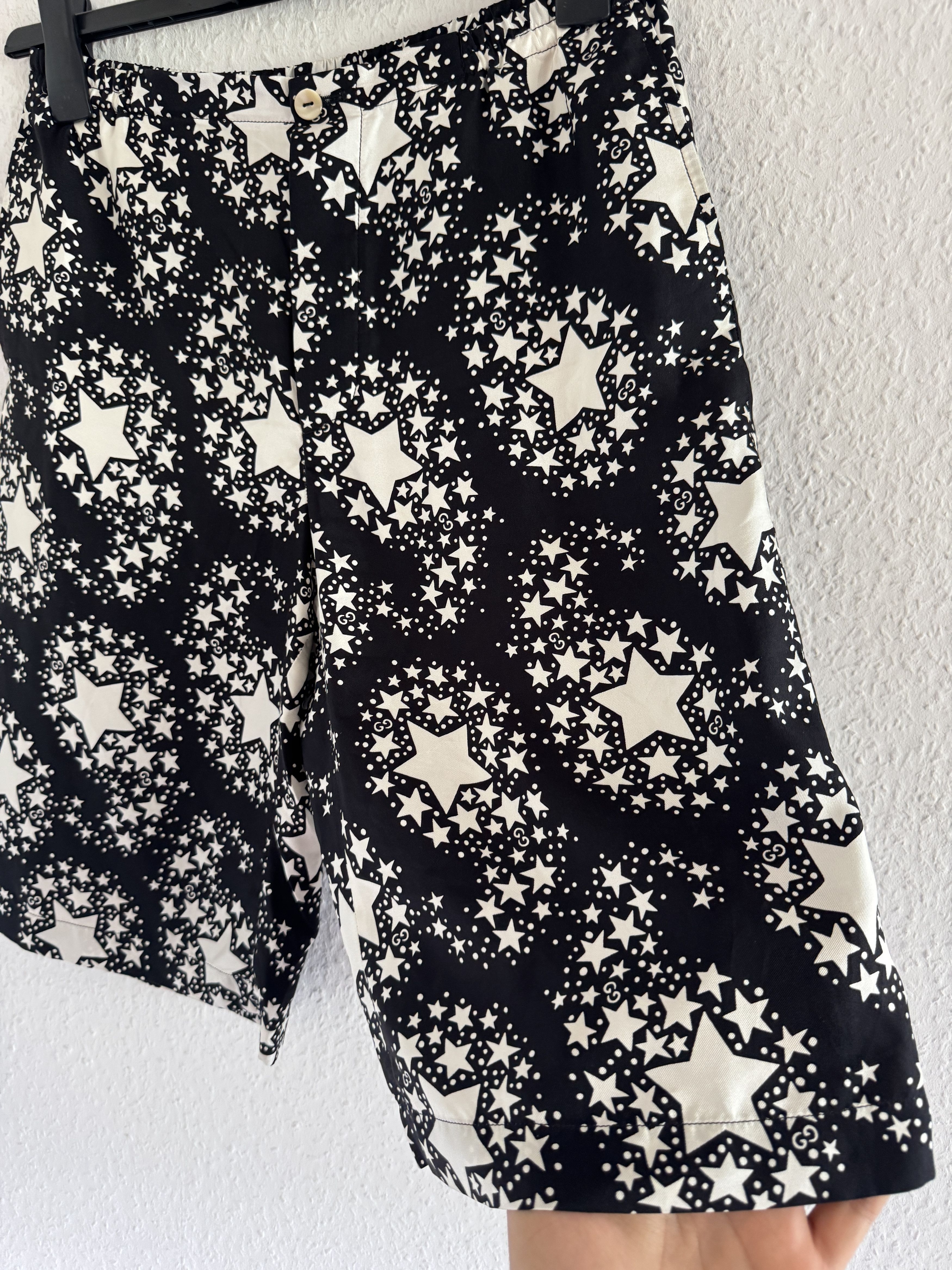 Gucci GG Star Monogram Silk Shorts Size US 28 / EU 44 - 9 Thumbnail