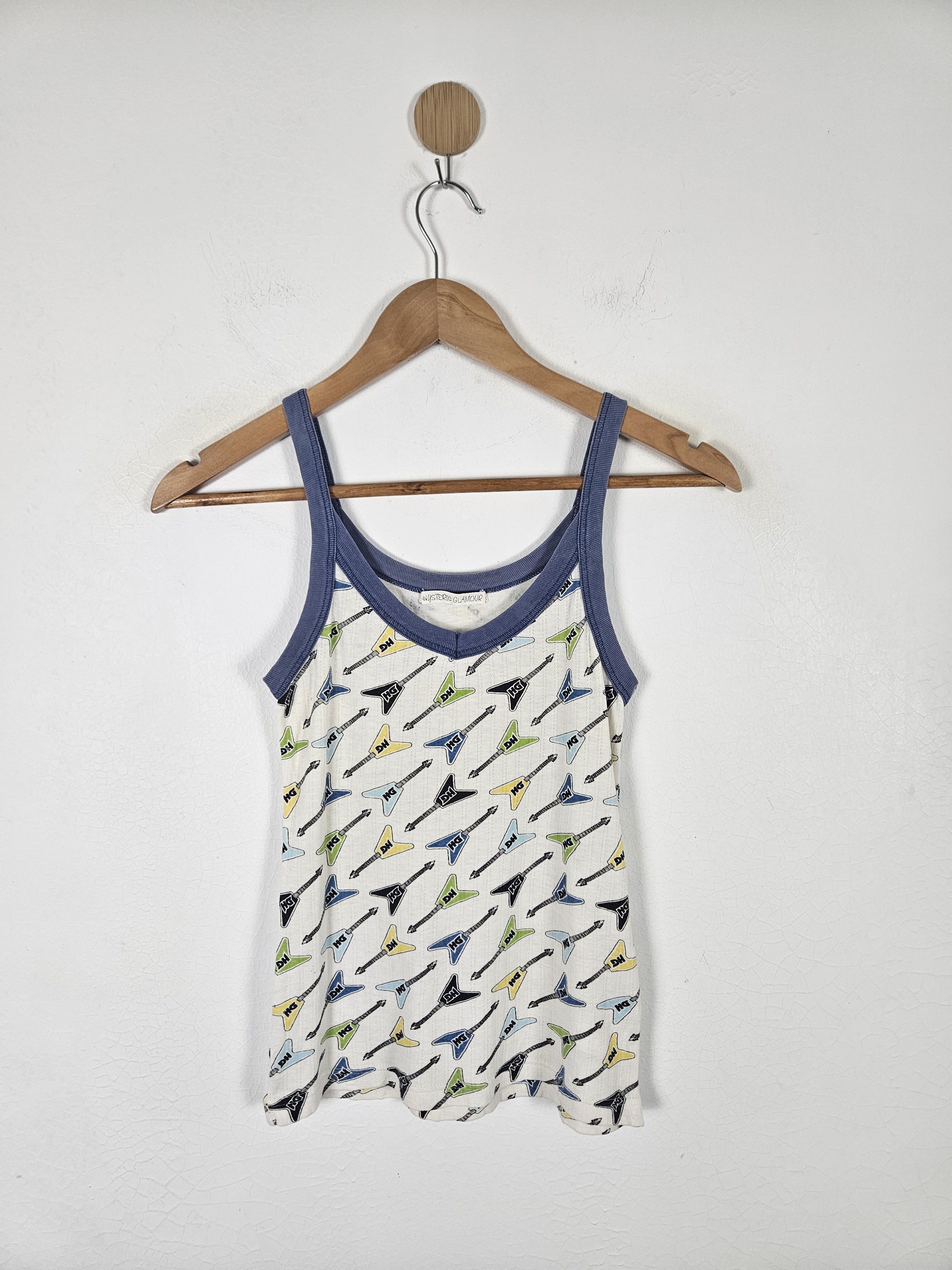 Hysteric Glamour Hysteric Glamour Guitar Girl Tank Sleeveless shirt Size XXS / US 00 / IT 34 - 1 Thumbnail