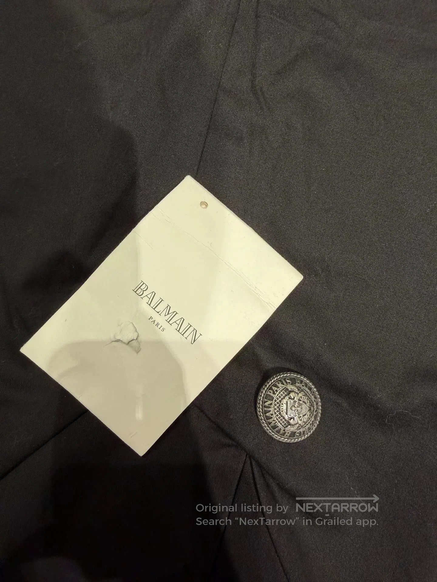 Balmain BALMAIN Men's Black Double-Breasted Suit Jacket. Size US M / EU 48-50 / 2 - 6 Thumbnail