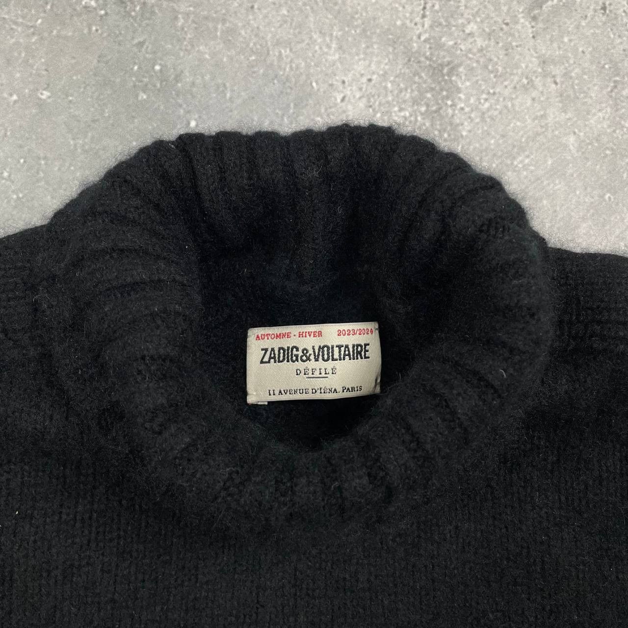 Zadig & Voltaire Zadig & Voltaire Defile A/W 23/24 Biker Turtleneck Sweater Size S / US 4 / IT 40 - 14 Thumbnail