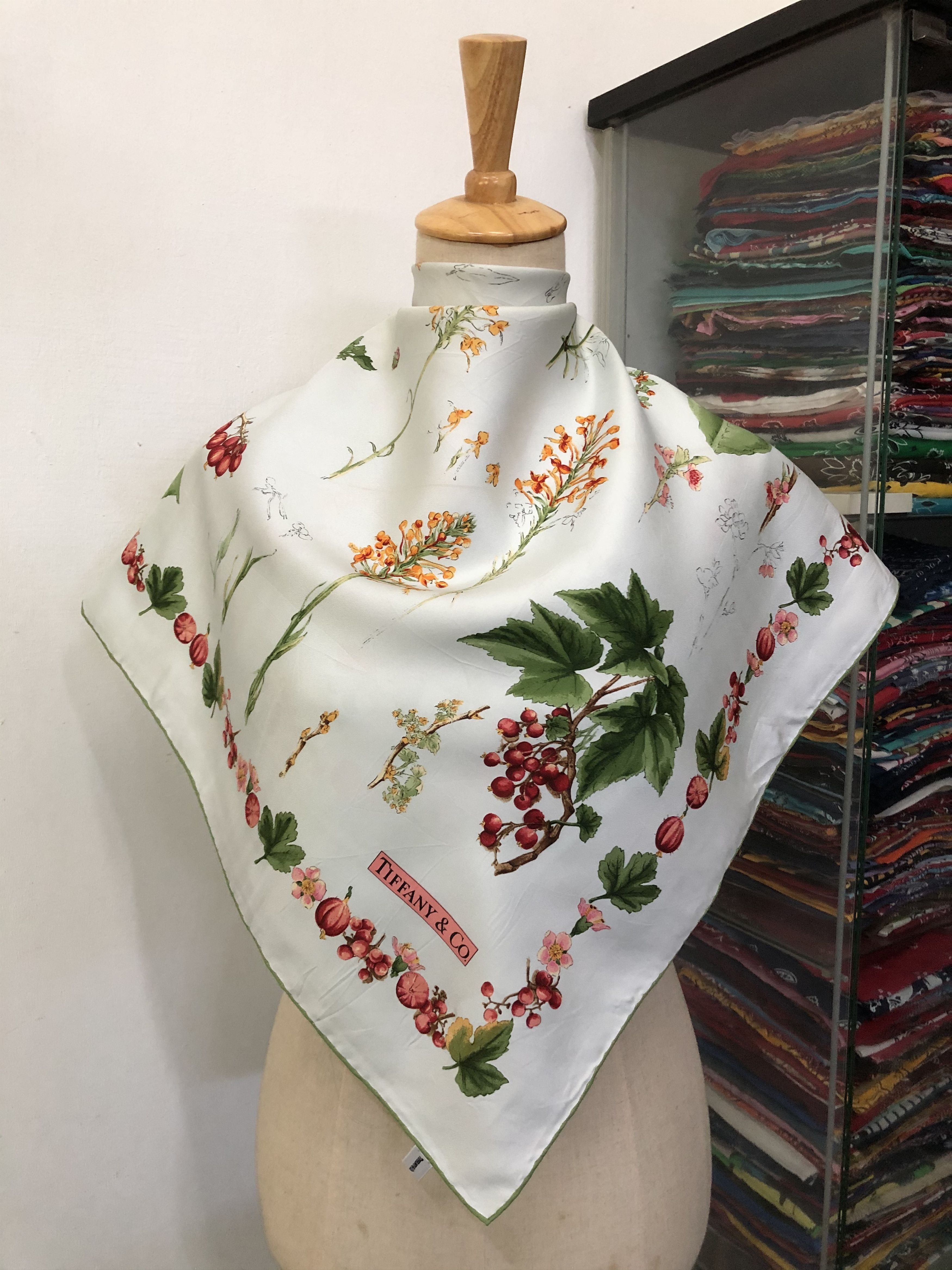 Tiffany & Co. × Vintage Vintage Tiffany & Co. Silk Scarf | Grailed